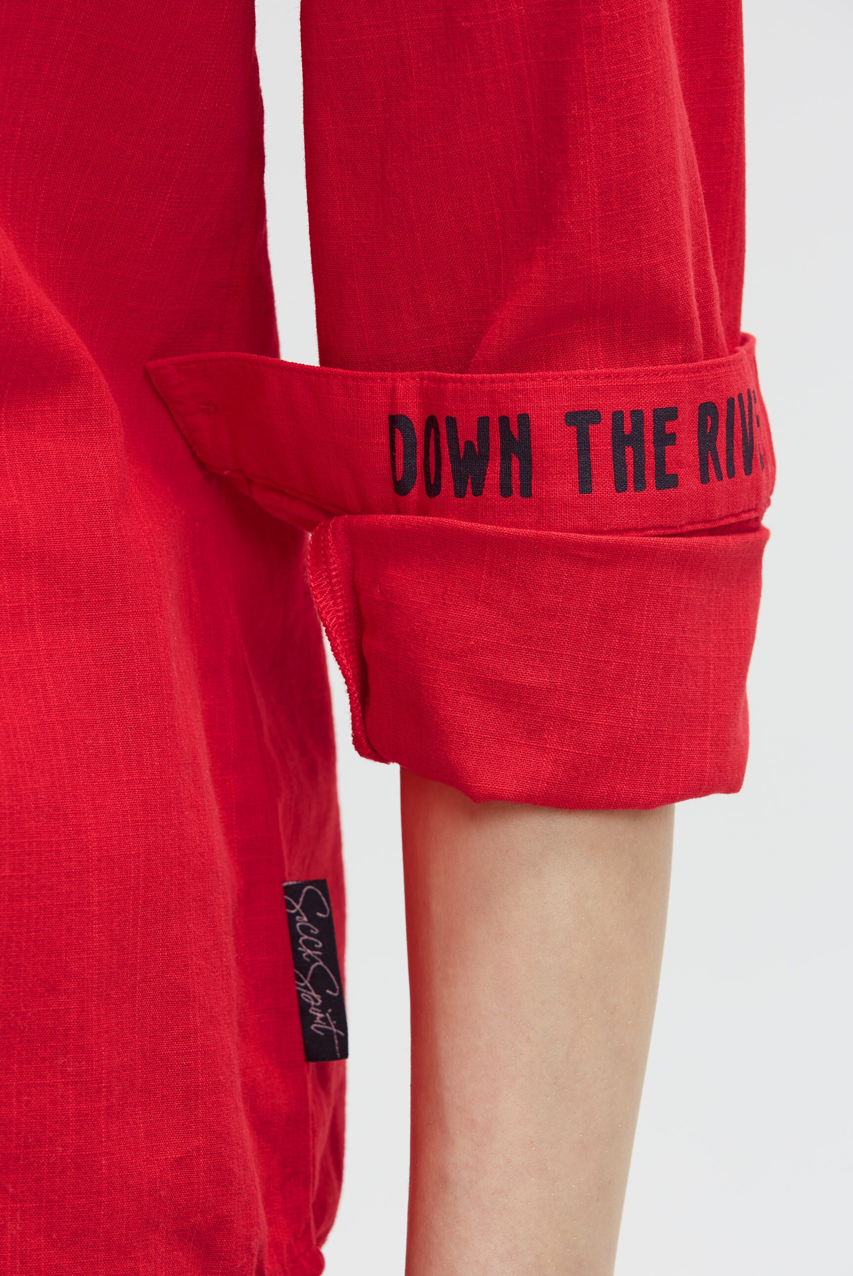 SOCCX Langarmbluse im Turn-Up-Look