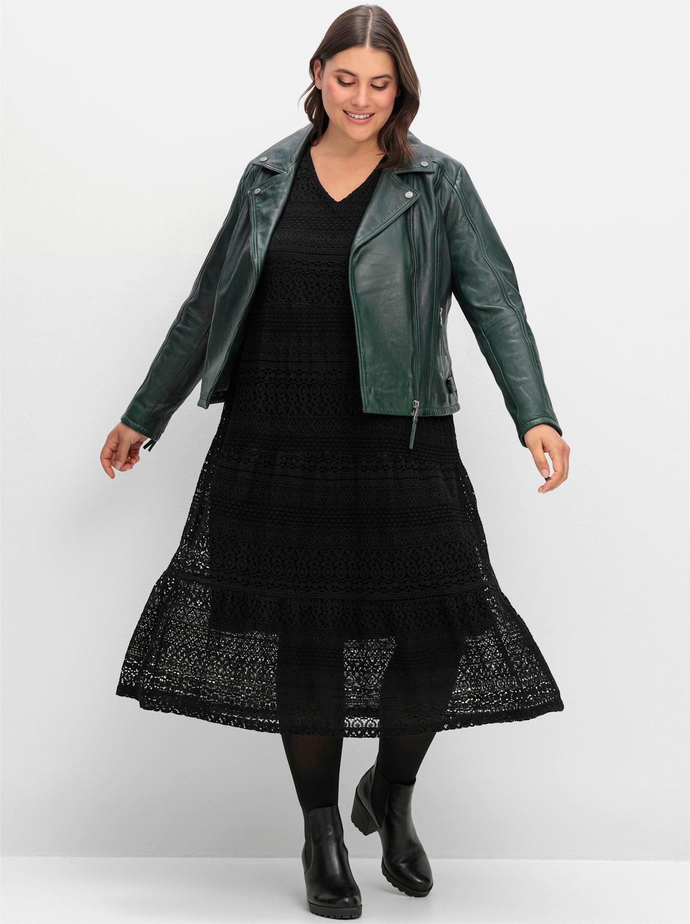 Sheego Spitzenkleid "Spitzenkleid" günstig online kaufen