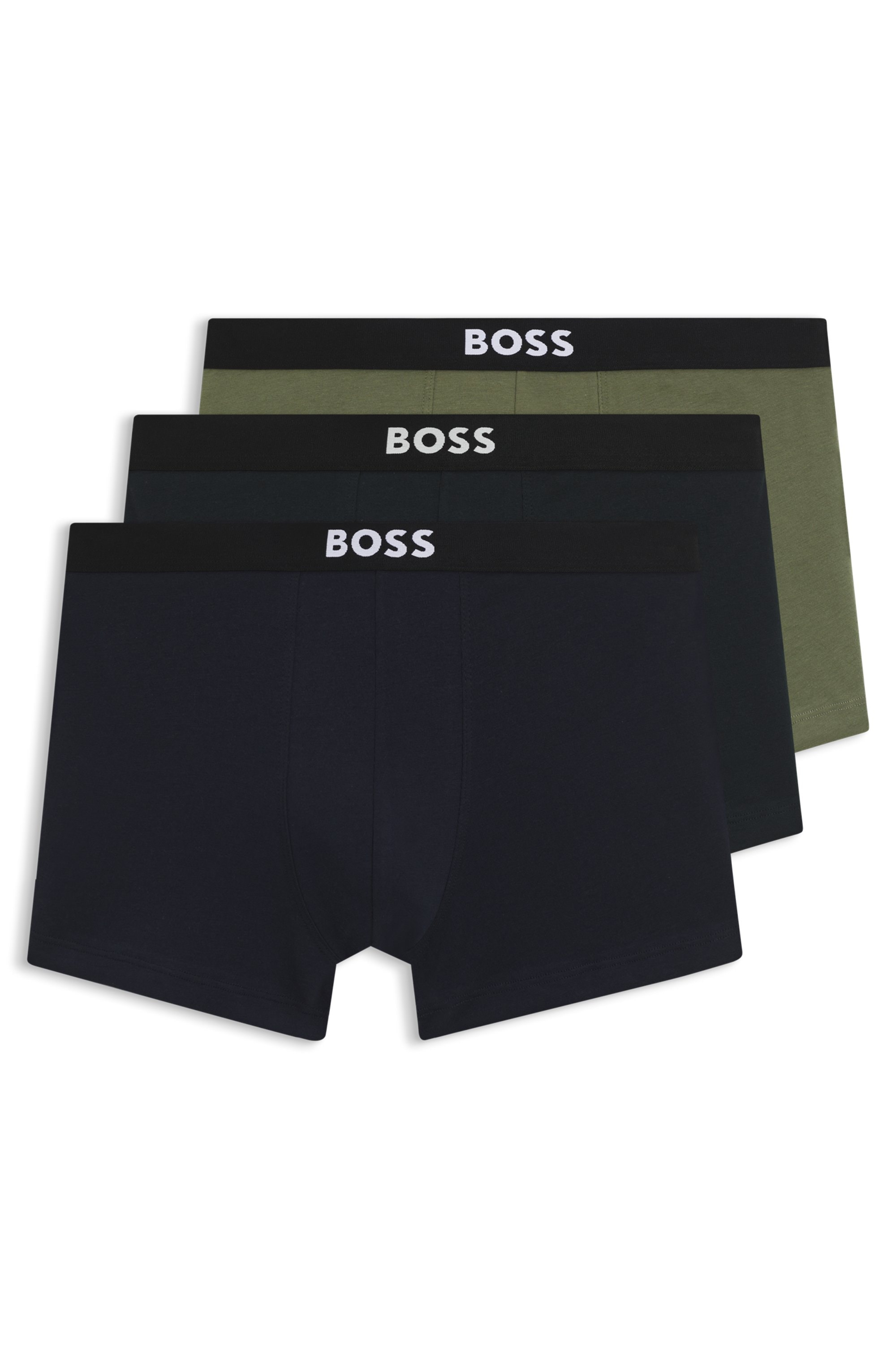 BOSS Trunk "3P Trunk BOSS ONE" mit unifarbenen Bund