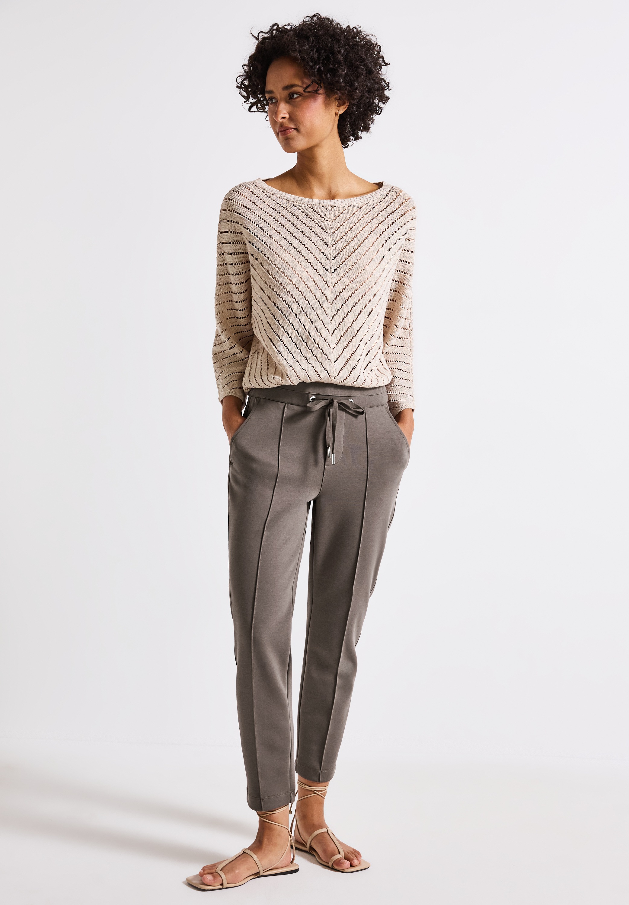 STREET ONE Jogger Pants, Middle Waist