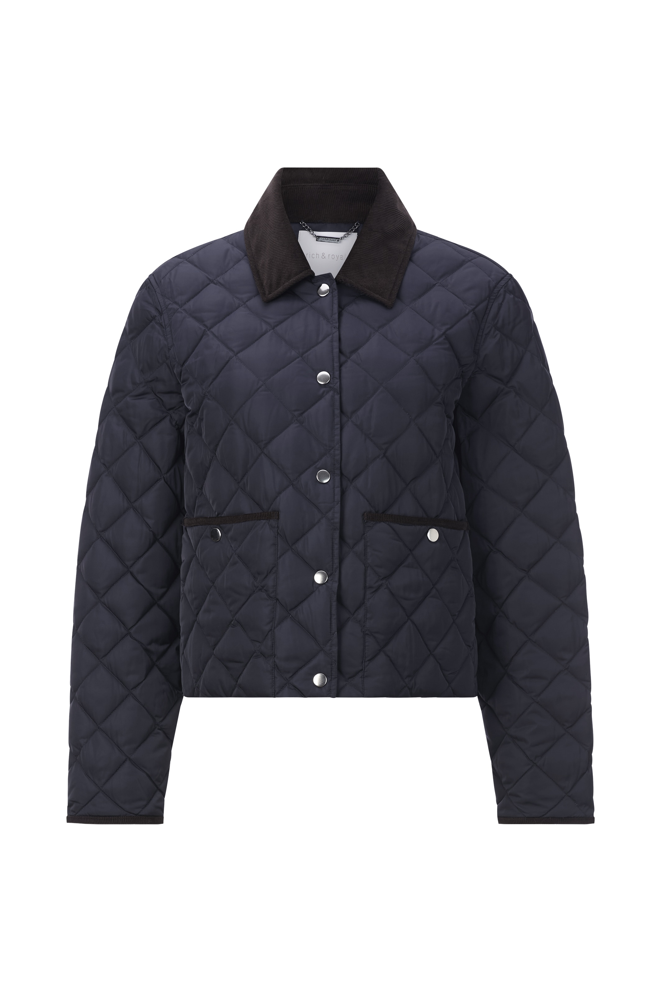 RICHROYAL Steppjacke, ohne Kapuze, Mit Rundhalsausschnitt