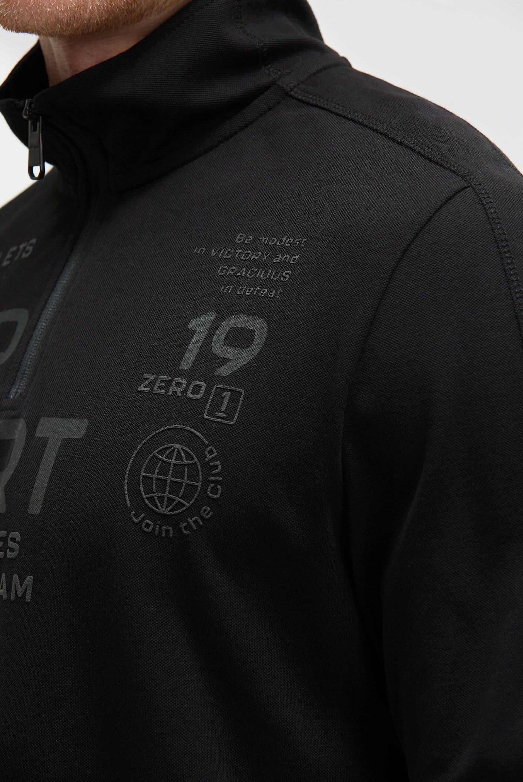 CAMP DAVID Langarmshirt, mit Baumwolle