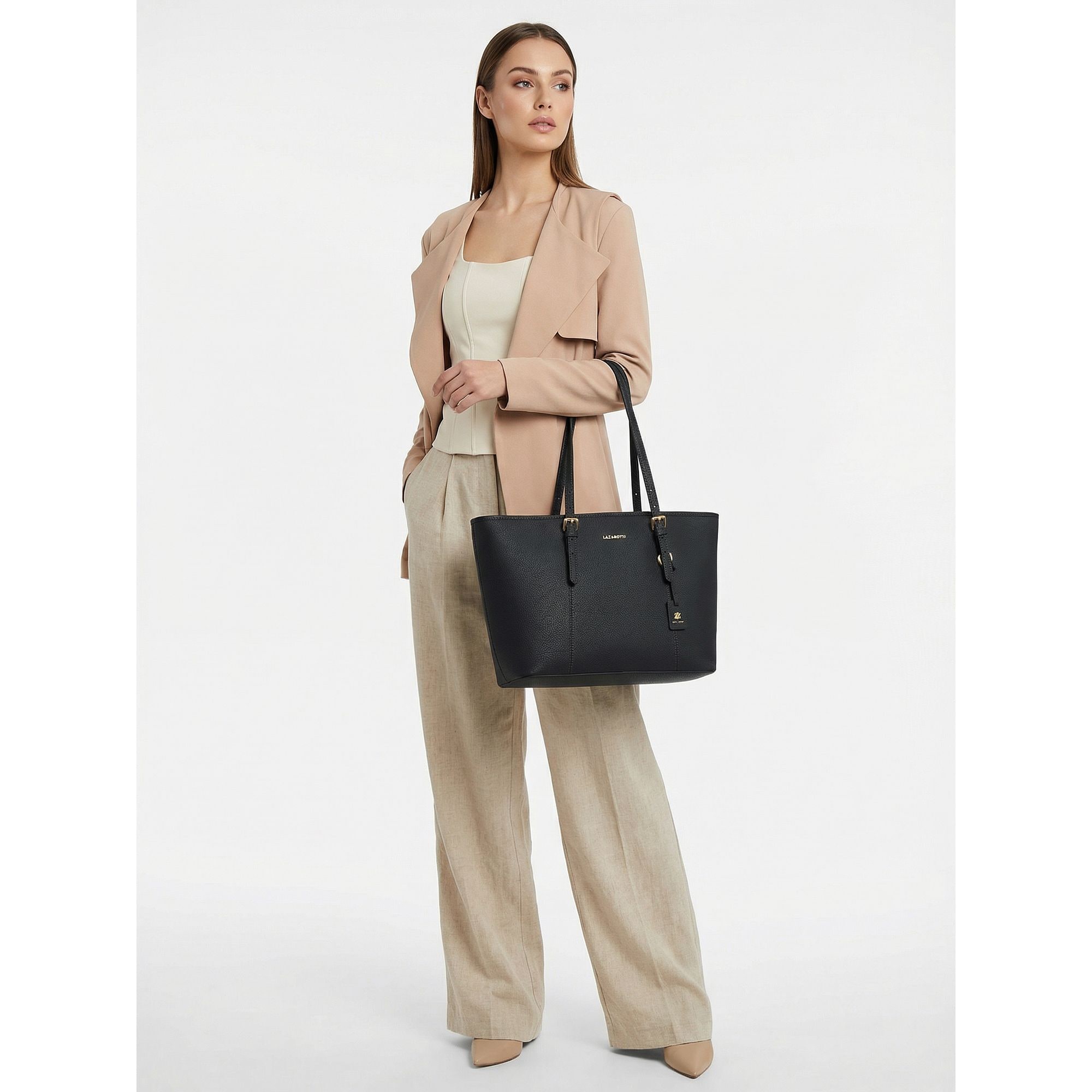 Lazarotti Shopper »Bologna Leather XL Shopper Tasche Leder 35 cm«
