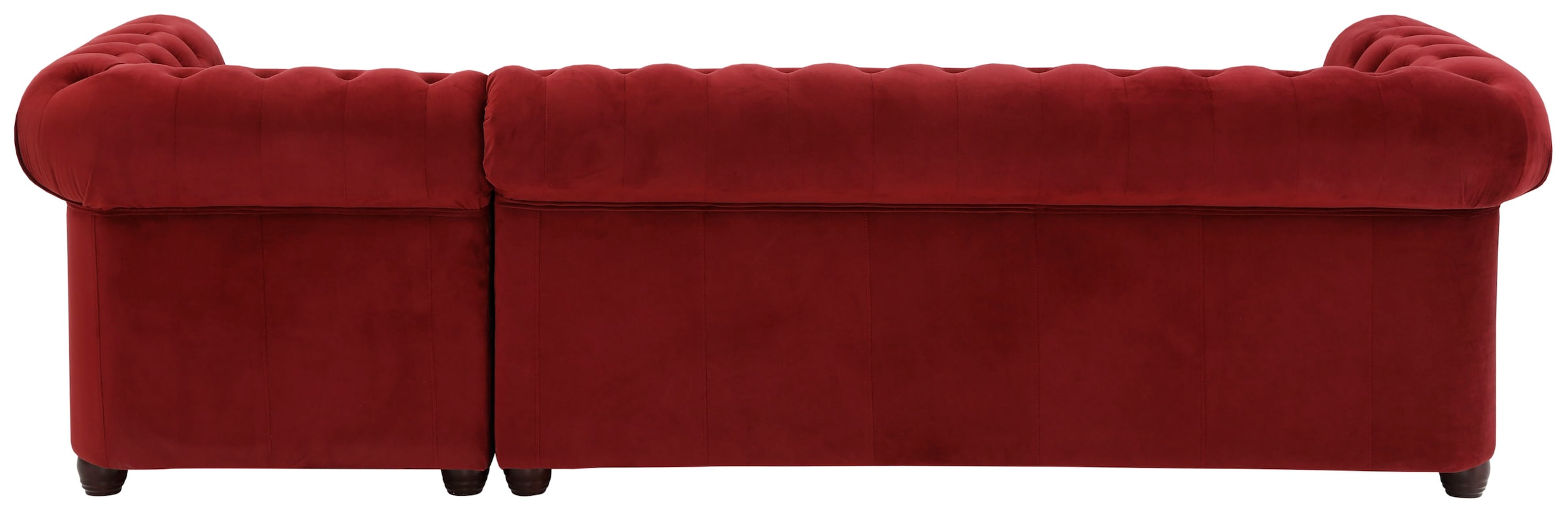 Home affaire Chesterfield-Sofa »New Castle L-Form«, hochwertige Knopfheftung in Chesterfield-Design, B/T/H: 255(171/72)