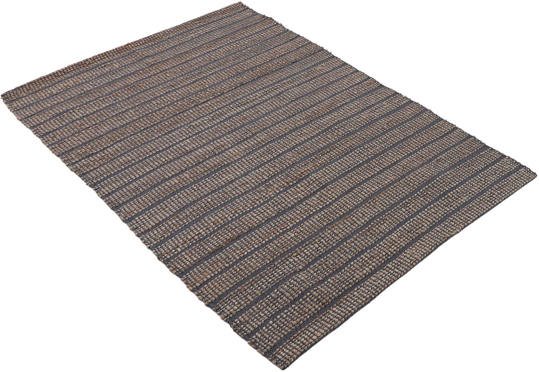 carpetfine Teppich »Lara«, rechteckig, 6 mm Höhe, Wendeteppich aus Jute/Baumwolle, Wohnzimmer