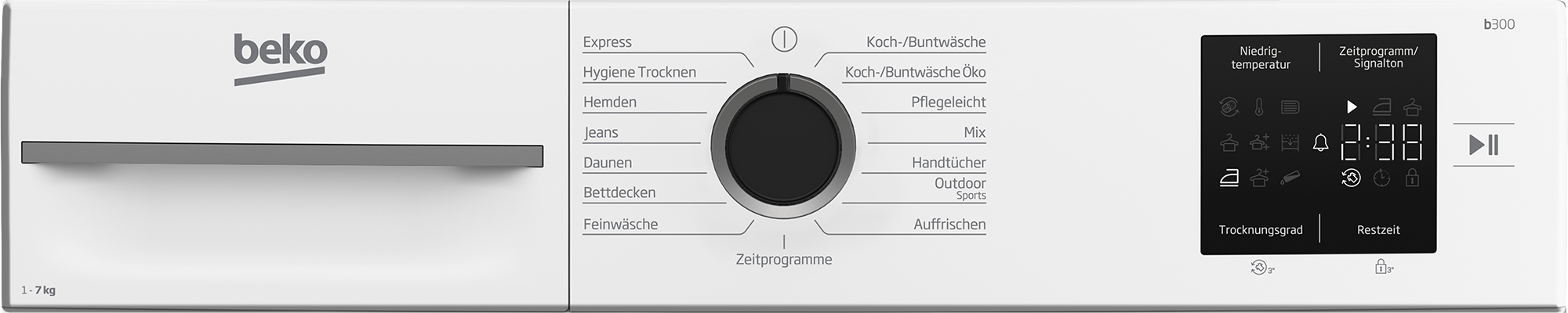 BEKO Wärmepumpentrockner »BM3T37249W« AquaWave Schontrommel schont Ihre Wäsche