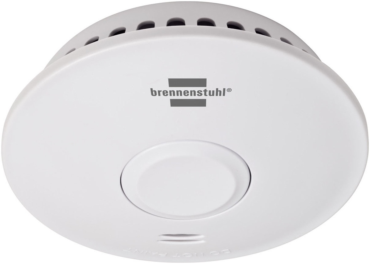 BRENNENSTUHL Rauchmelder "RM L 3101", B:11,5cm H:11,5cm T:4cm Ø:11,5cm, weiß, Gefahrenmelder