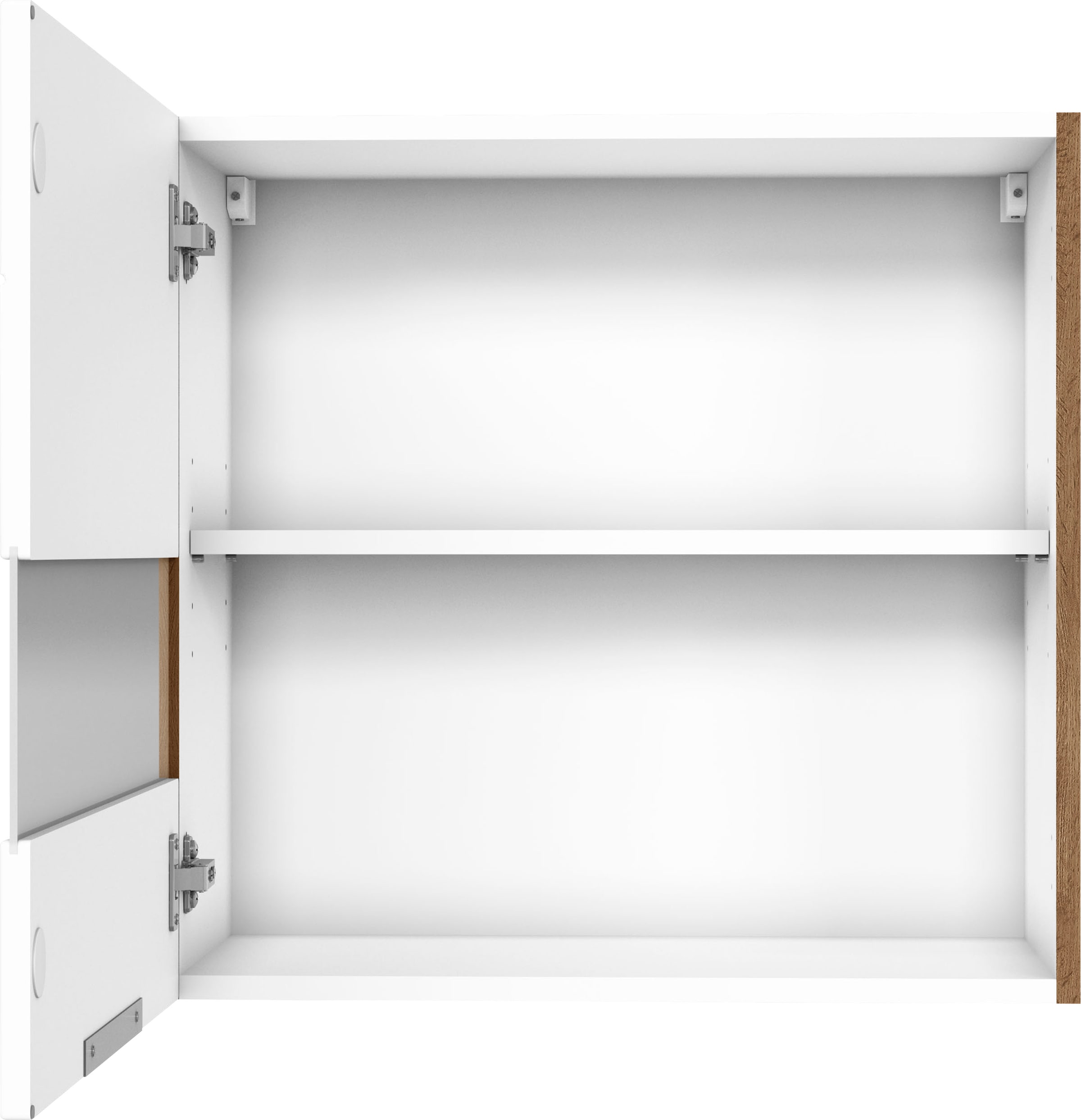 KOCHSTATION Hängeschrank »KS-Luhe« 60 cm breit, hochwertige MDF-Fronten mit Glaseinsatz