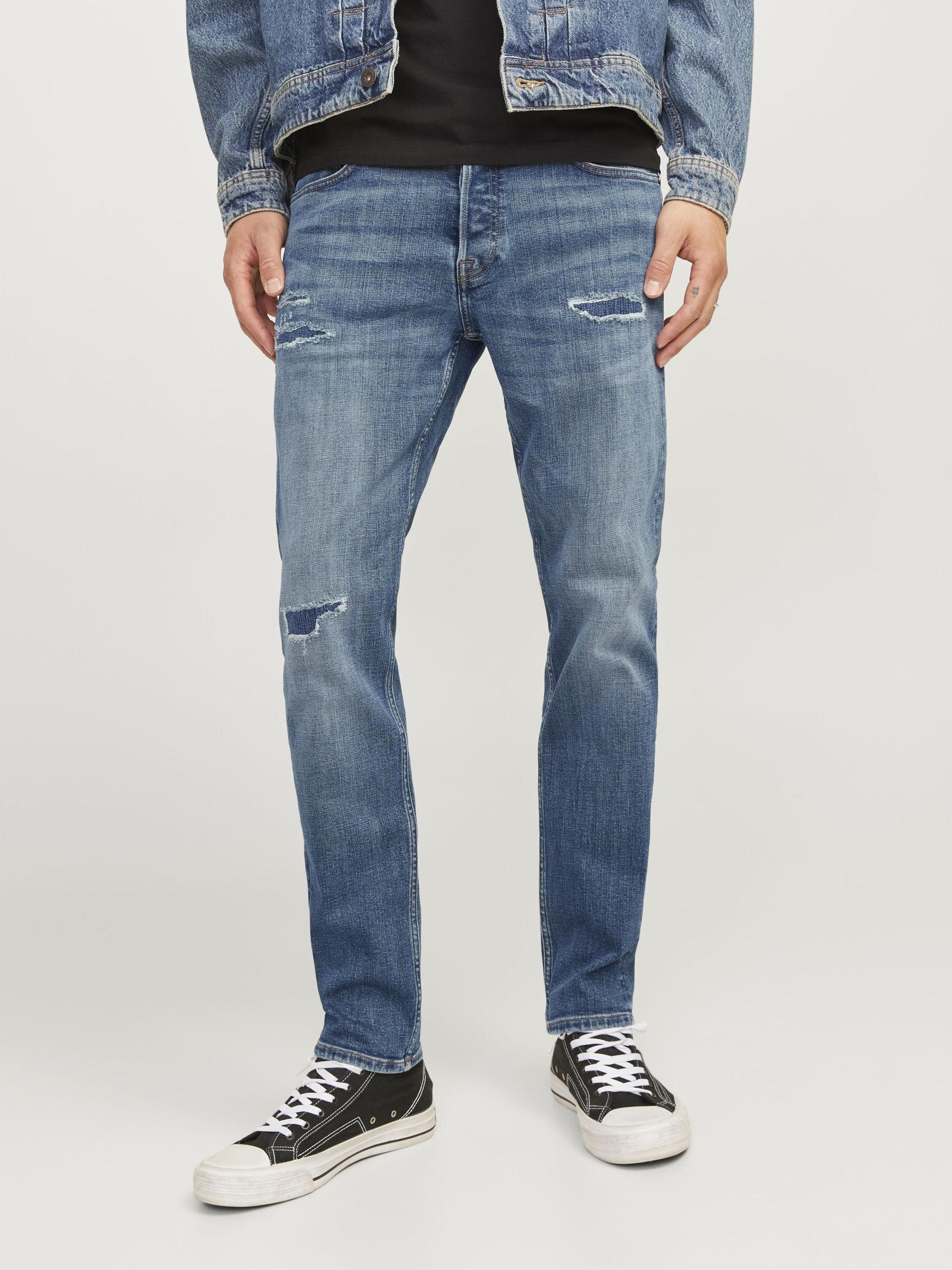 Jack & Jones Tapered-fit-Jeans "JJIMIKE JJORIGINAL CJ SN" günstig online kaufen