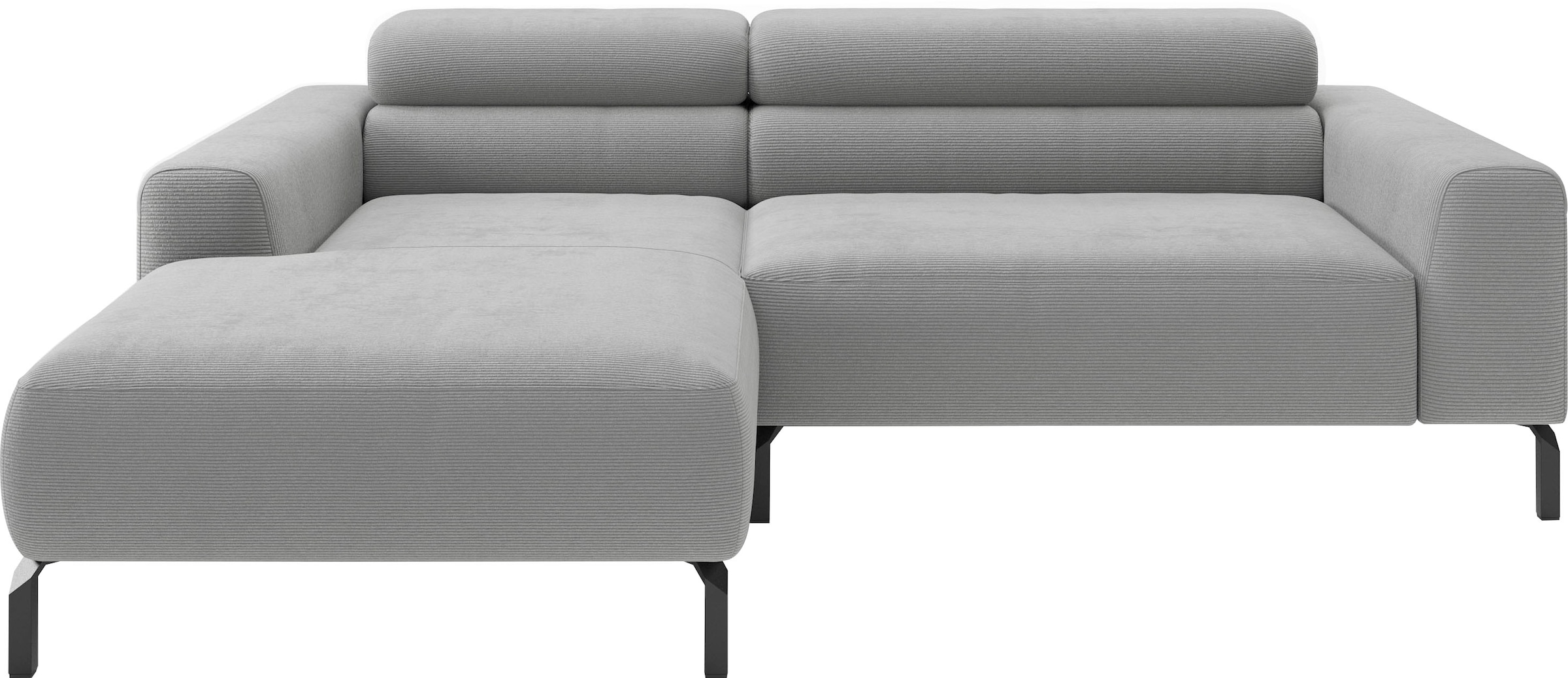Home affaire Ecksofa "Ecksofa, L-Form, incl. Kopfteilverstellung, Breite 223 cm" wahlweise elektrische Sitztiefenverstellung