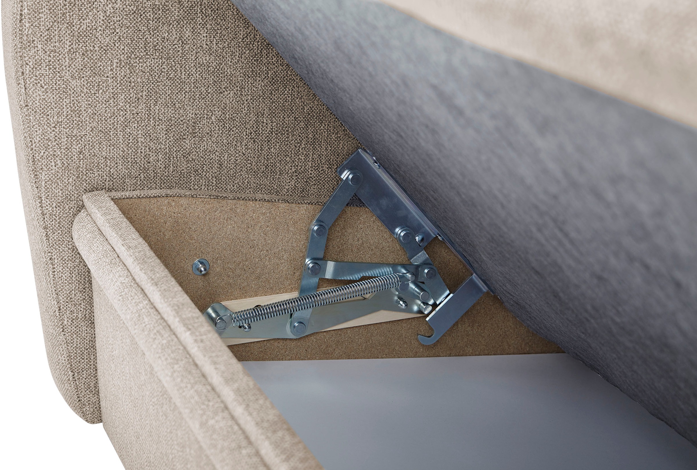 VILLA BECK Ecksofa »Varese L-Form«, (2 St.), Kopfteilverstellung, wahlweise mit Sitzvorzug, in Sitzhöhe 46 cm