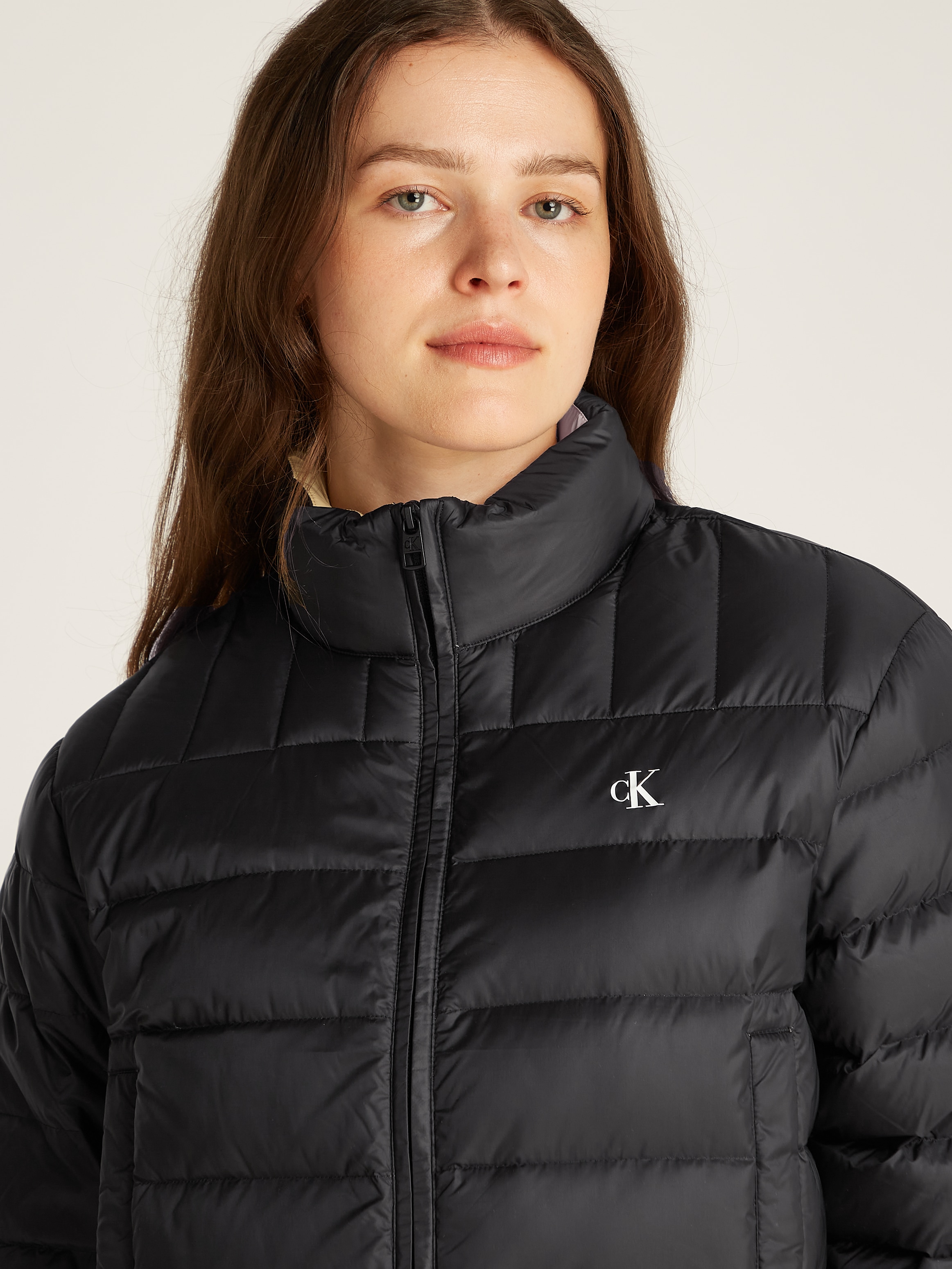 Calvin Klein Jeans Steppjacke »UL SHORT PUFFER«, Mit Logoprägung