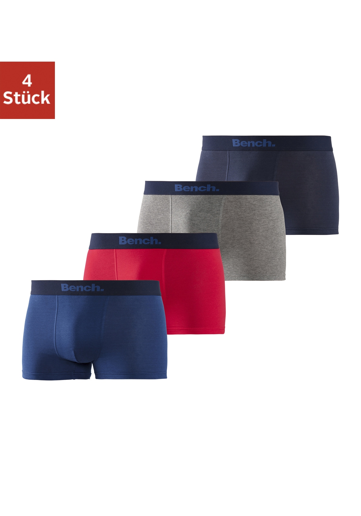 Bench. Boxer »Boxershorts für Herren«, (Packung, 4 St.), aus Baumwoll-Mix