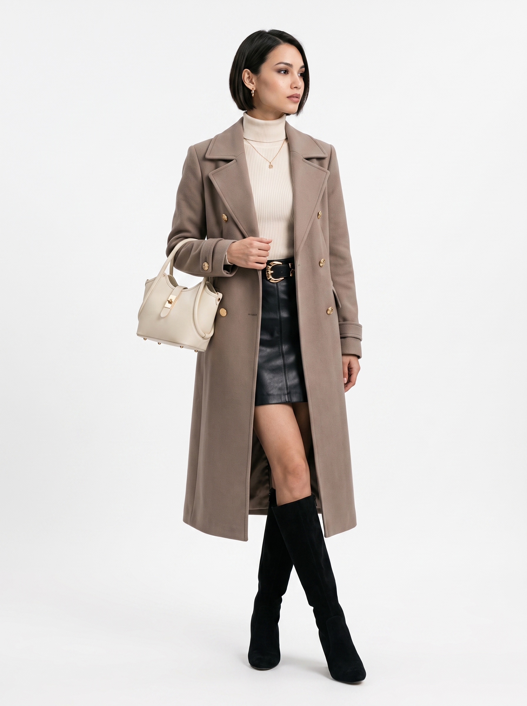 forty° Henkeltasche »CALDRINA - S« echt Leder, Made in Italy