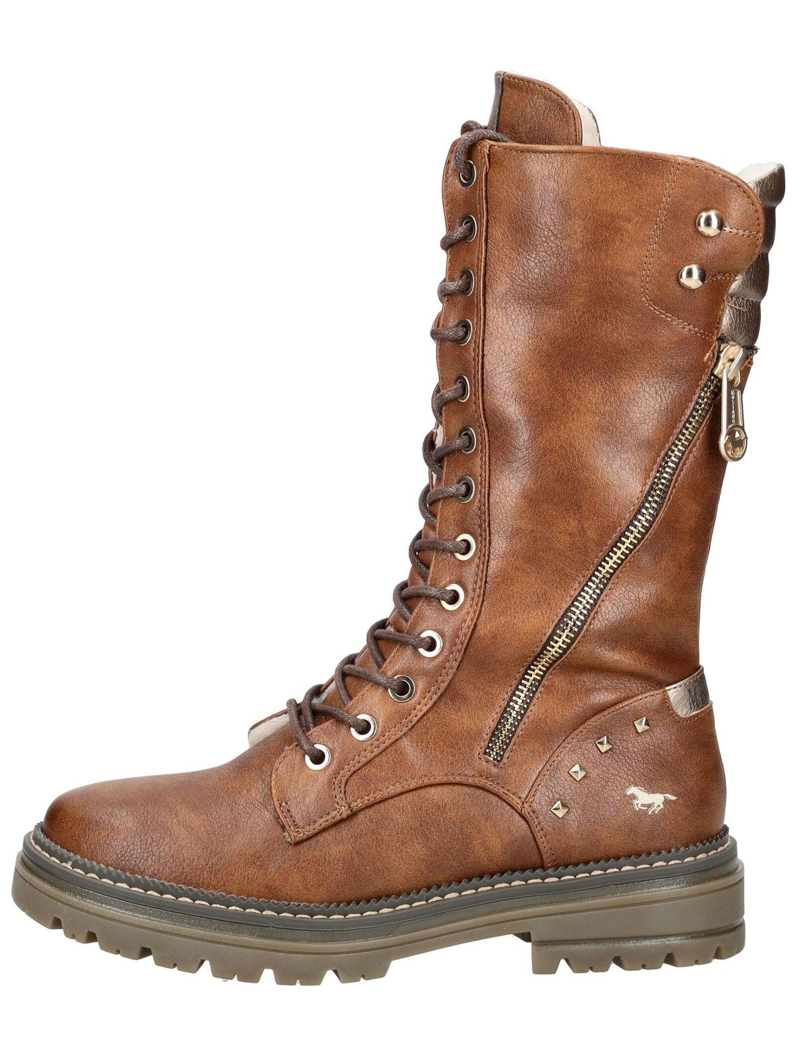 Mustang Shoes Schnürstiefel "Mustang Shoes Stiefel Lederimitat" günstig online kaufen