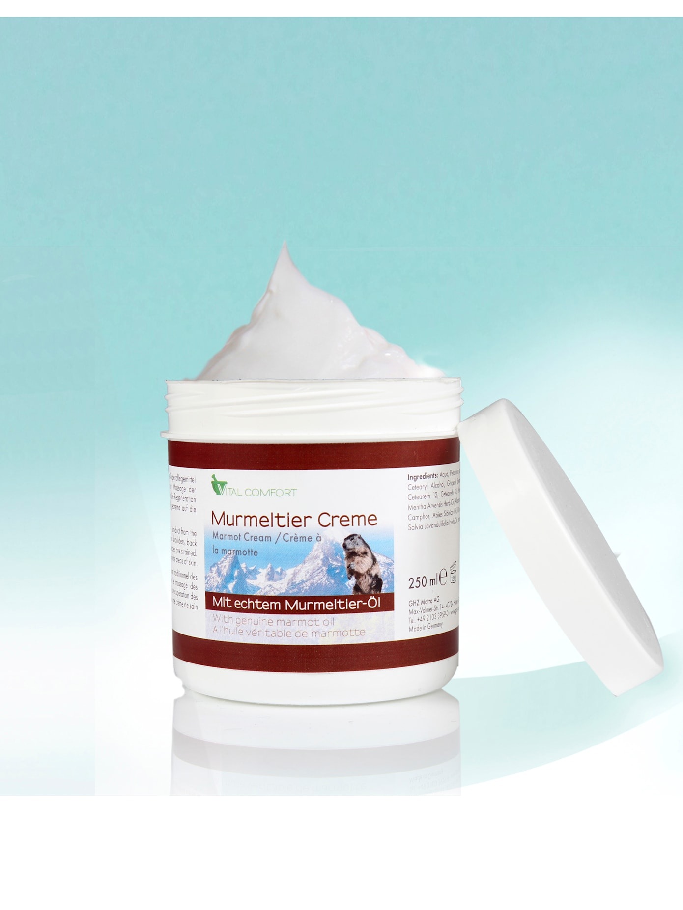 Körpercremegrün, Hautpflegemittel