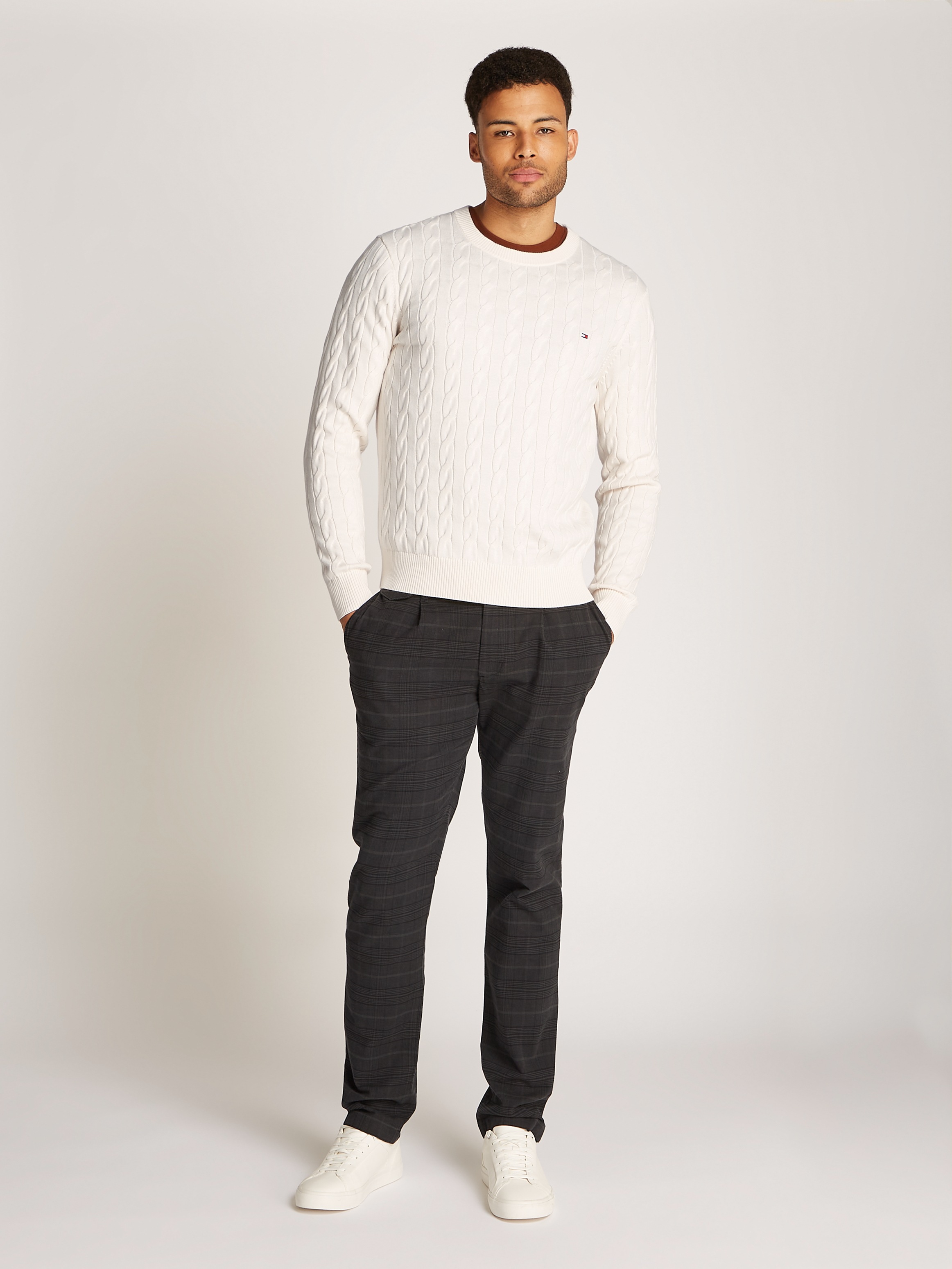 Tommy Hilfiger Strickpullover »CLASSIC CABLE CREW NECK«