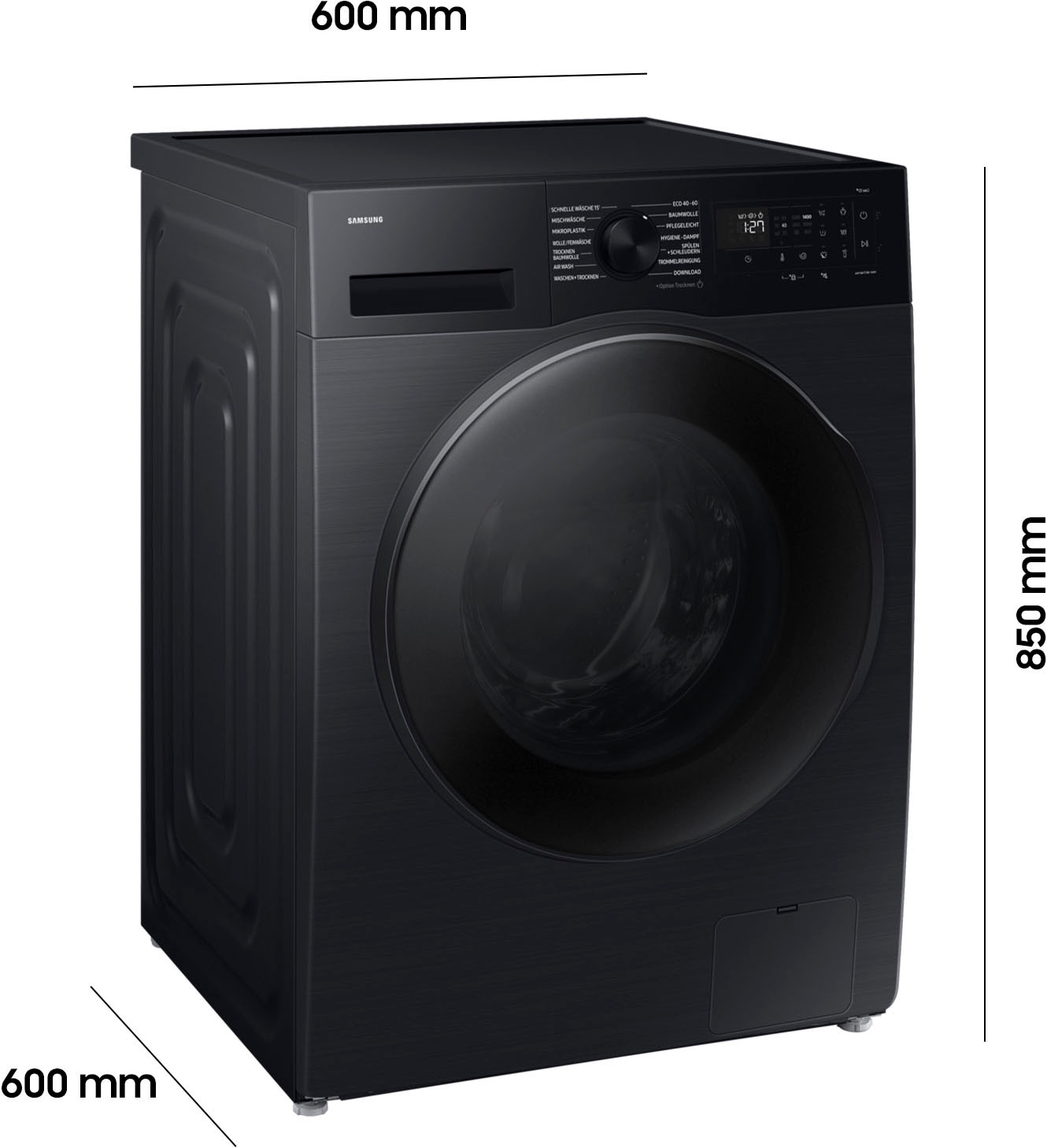 Samsung Waschtrockner »WD9EDG5B15BE« WD5000D 9 kg /6 kg 72 dB(A) Hygiene Dampfprogramm