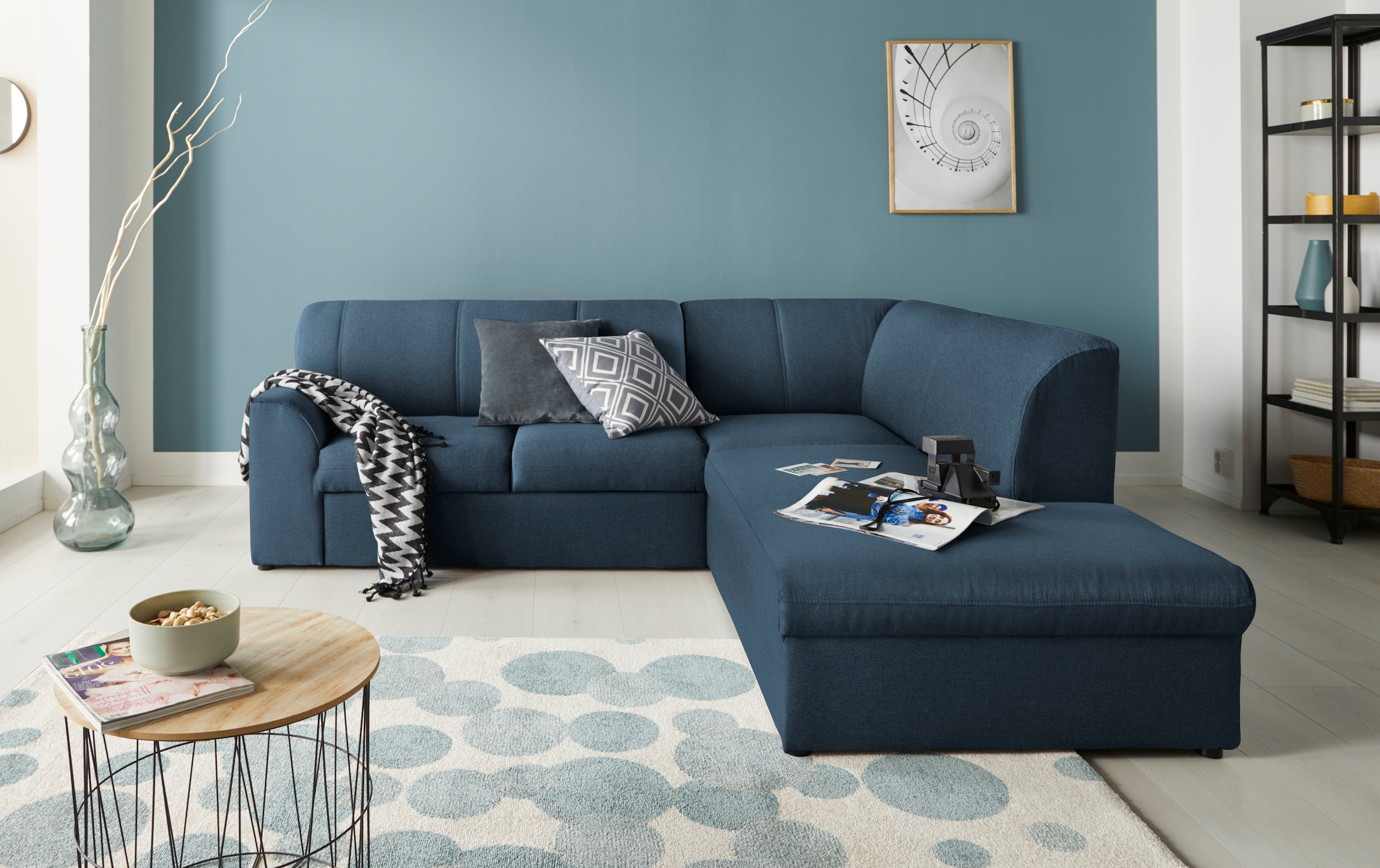 DOMO collection Ecksofa "Topper zeitlos elegant, kompakte Stellmaße, OTTOs günstig online kaufen
