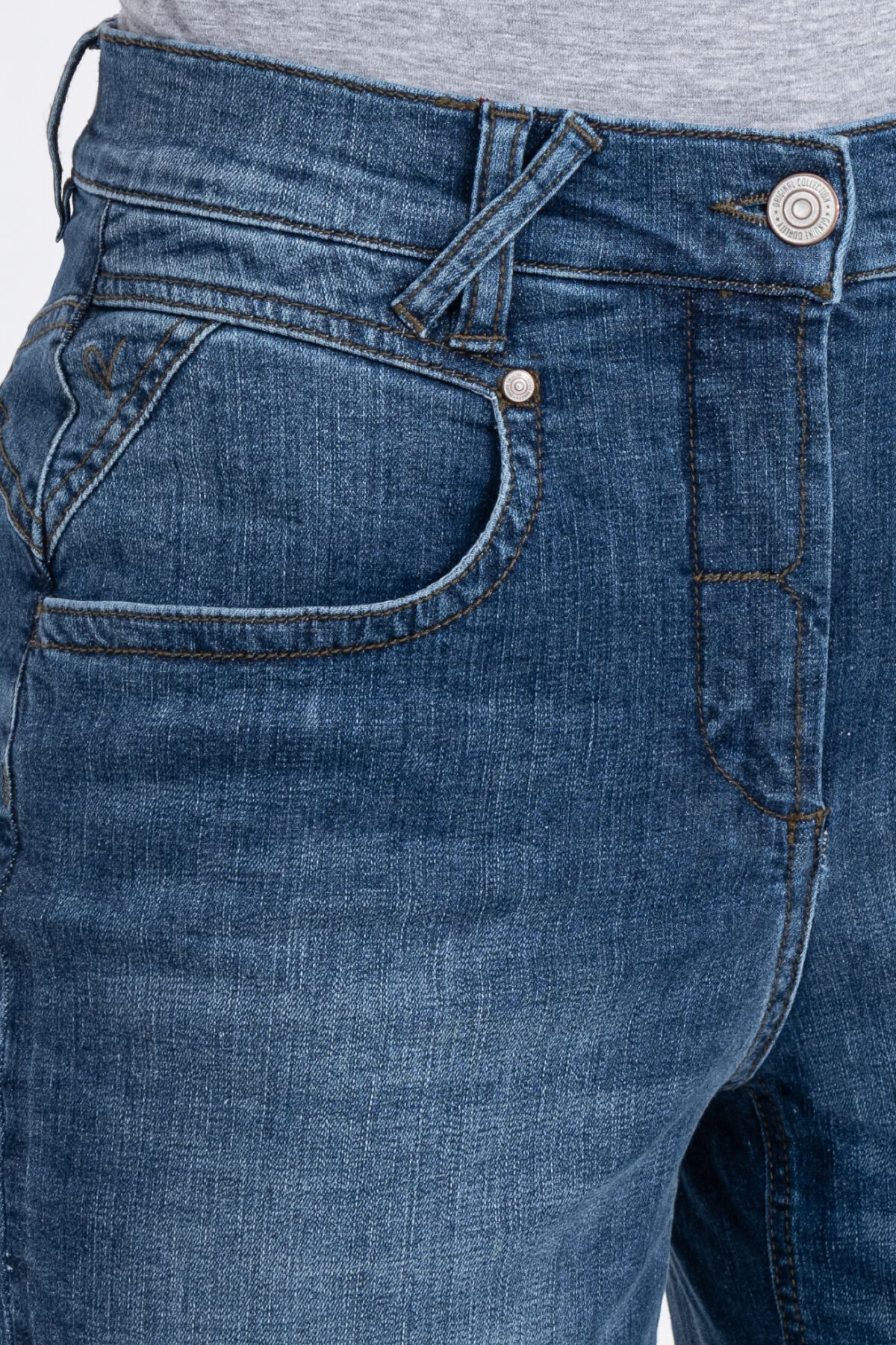Recover Pants 5-Pocket-Jeans »Kiara«, mit Ziersteppung am Reißverschluß