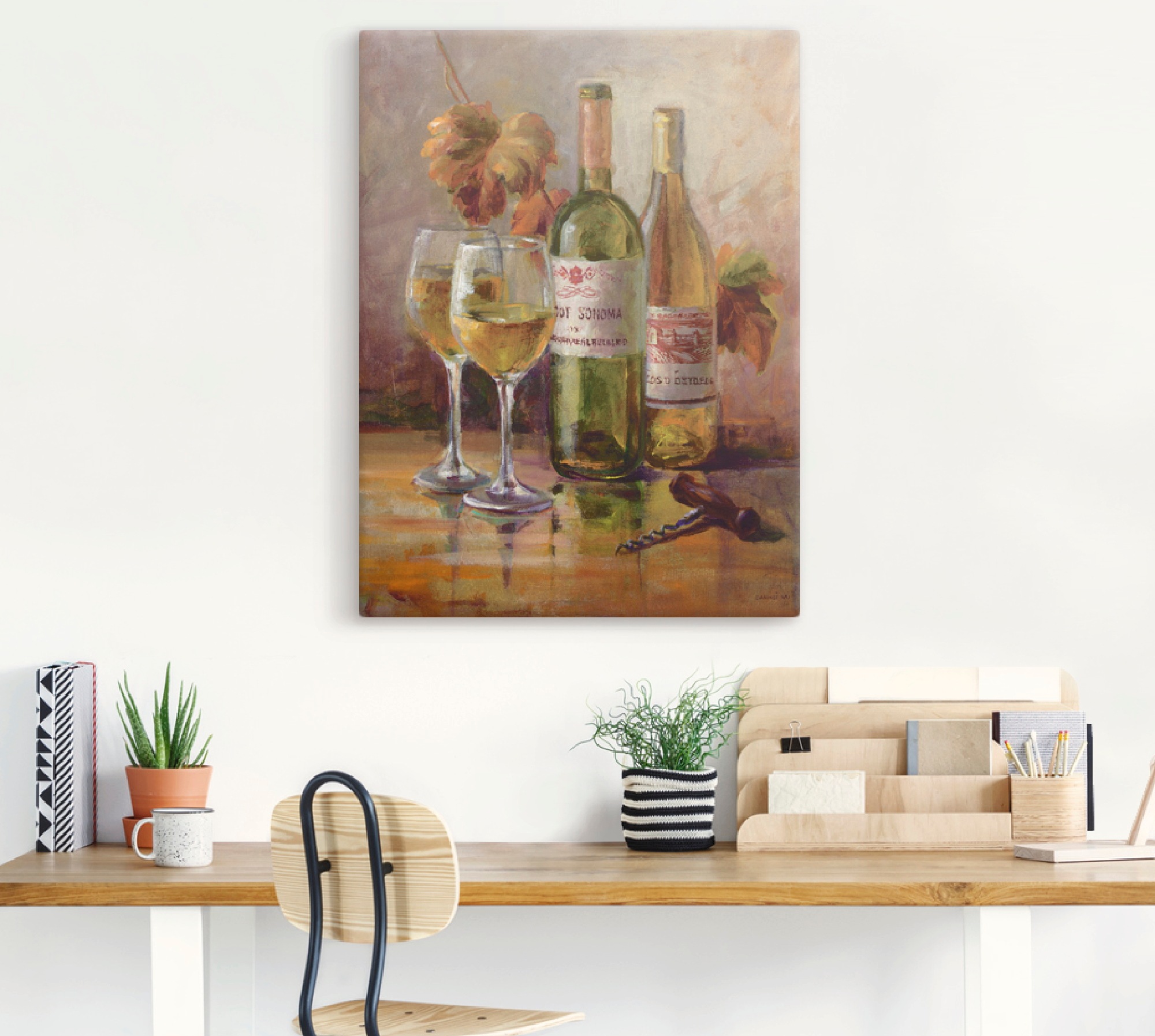 Artland Wandbild »Offener Wein II«, Getränke, (1 St.), als Leinwandbild, Poster in verschied. Größen