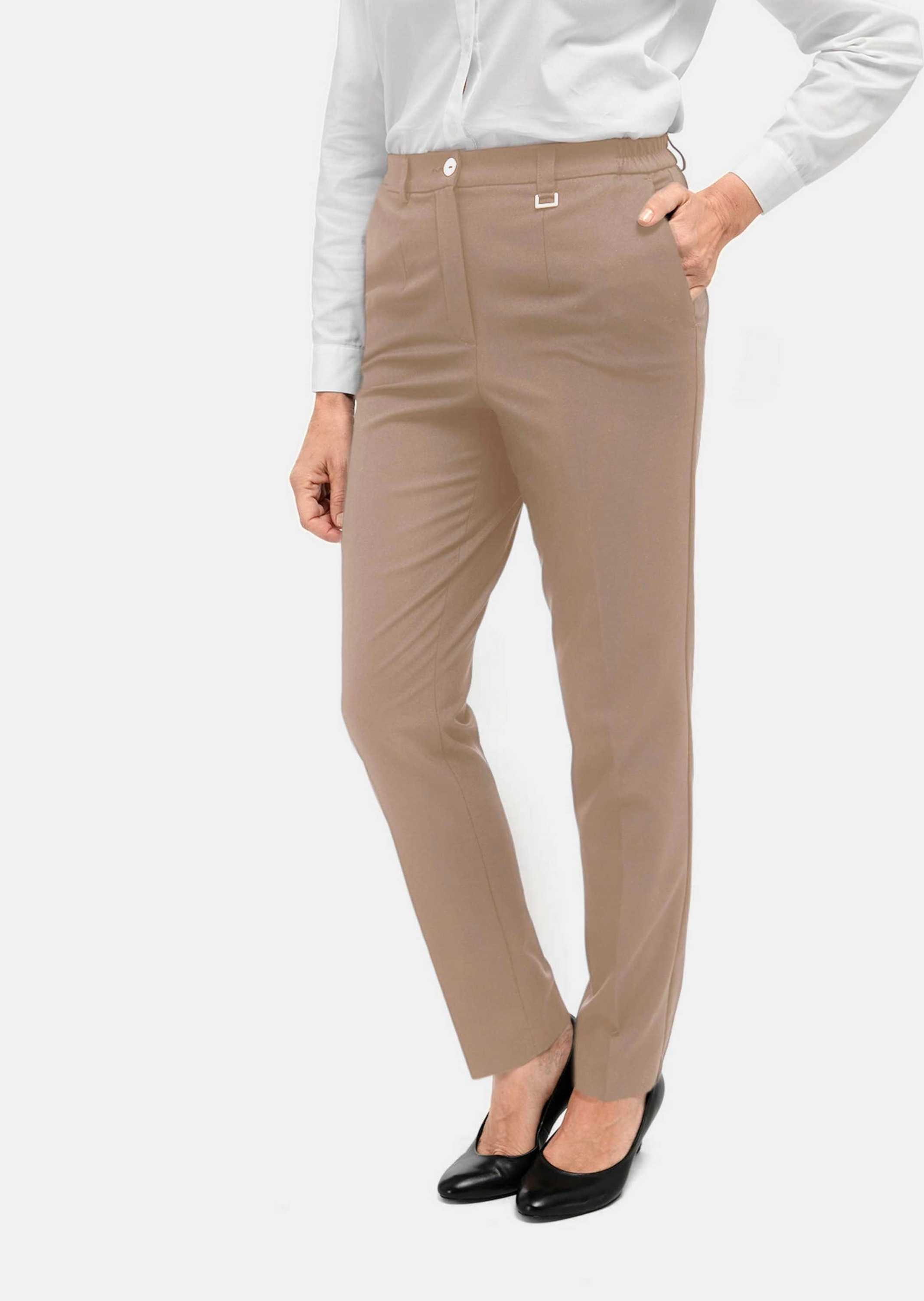GOLDNER Stoffhose "Bequeme Hose LOUISA COMFORT+ mit Bügelfalte" günstig online kaufen
