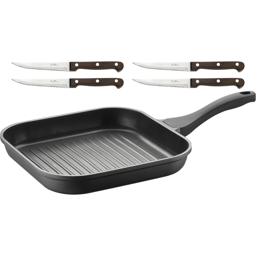 PINTINOX Grillpfanne »Pro«, Aluminium, (Set, 5 tlg.)