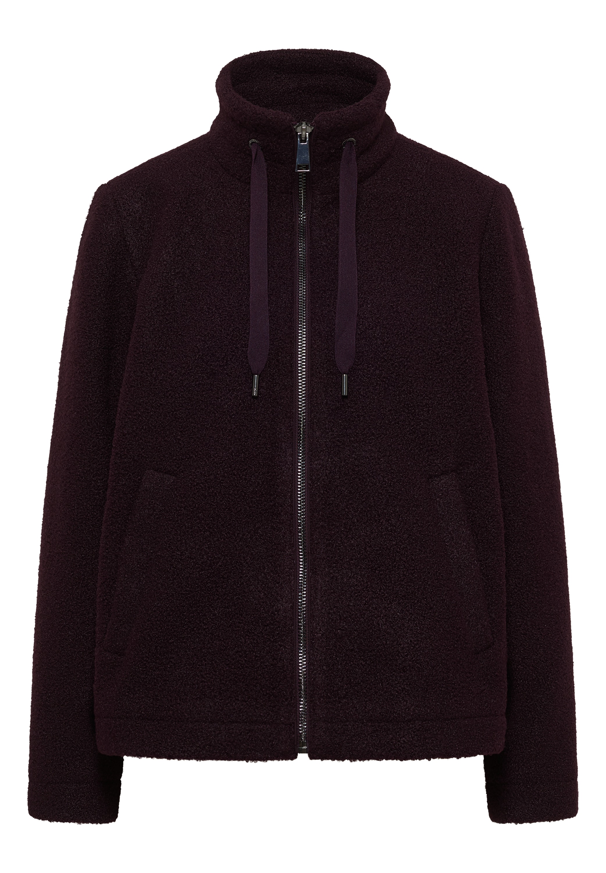 Cecil Fellimitatjacke ohne Kapuze mit Stehkragen