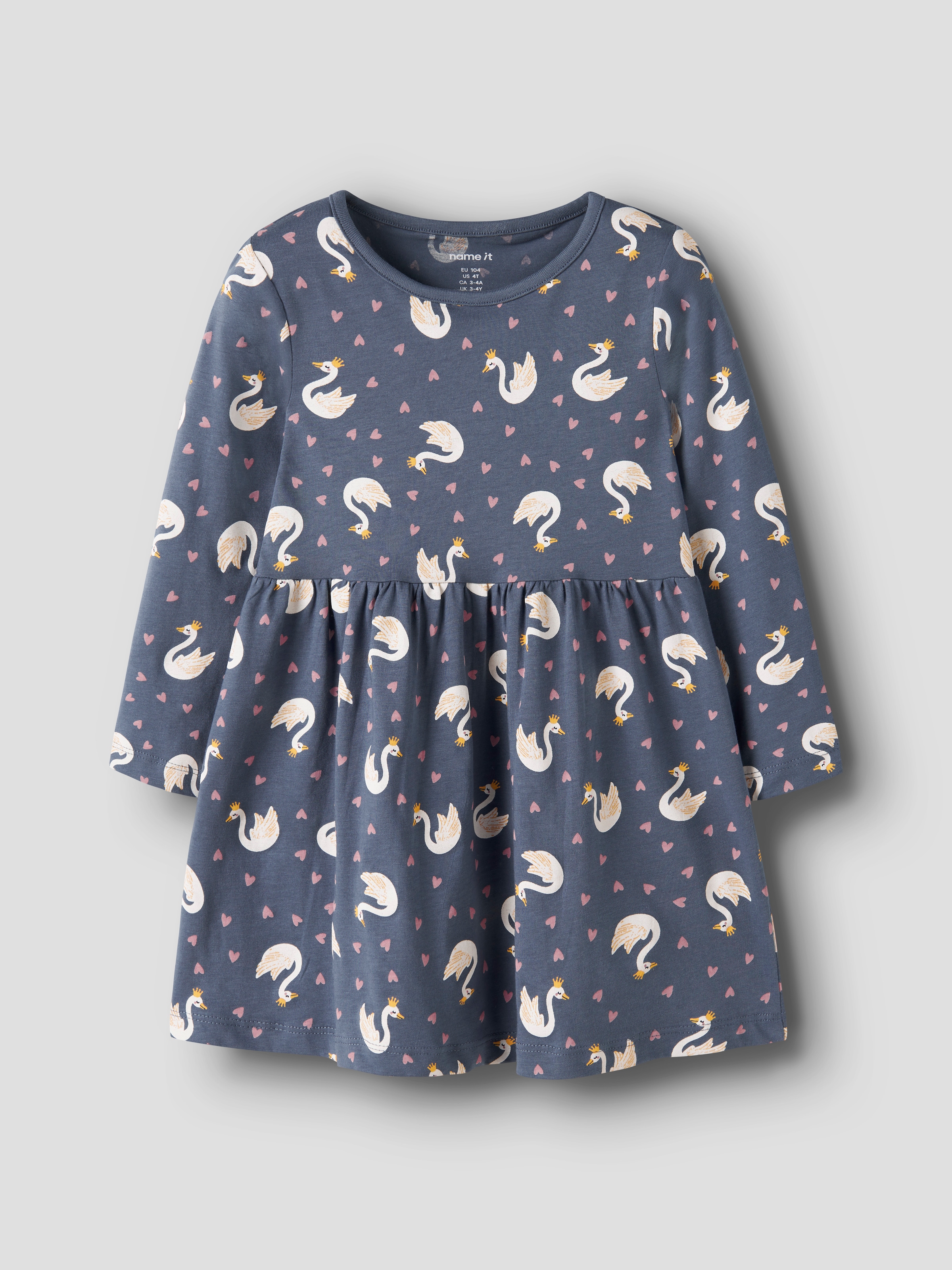 Name It Jerseykleid "Nmfvilisa Ls Dress" Baumwolle, Regular Fit