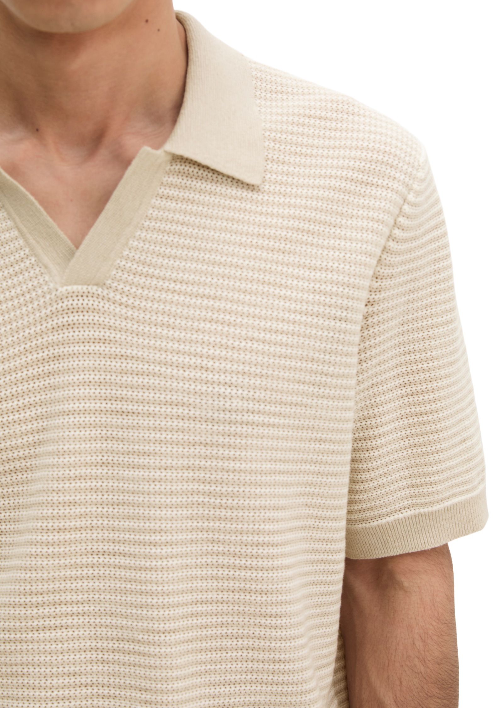 Marc O'Polo Poloshirt »aus Bio-Baumwolle und Leinen«