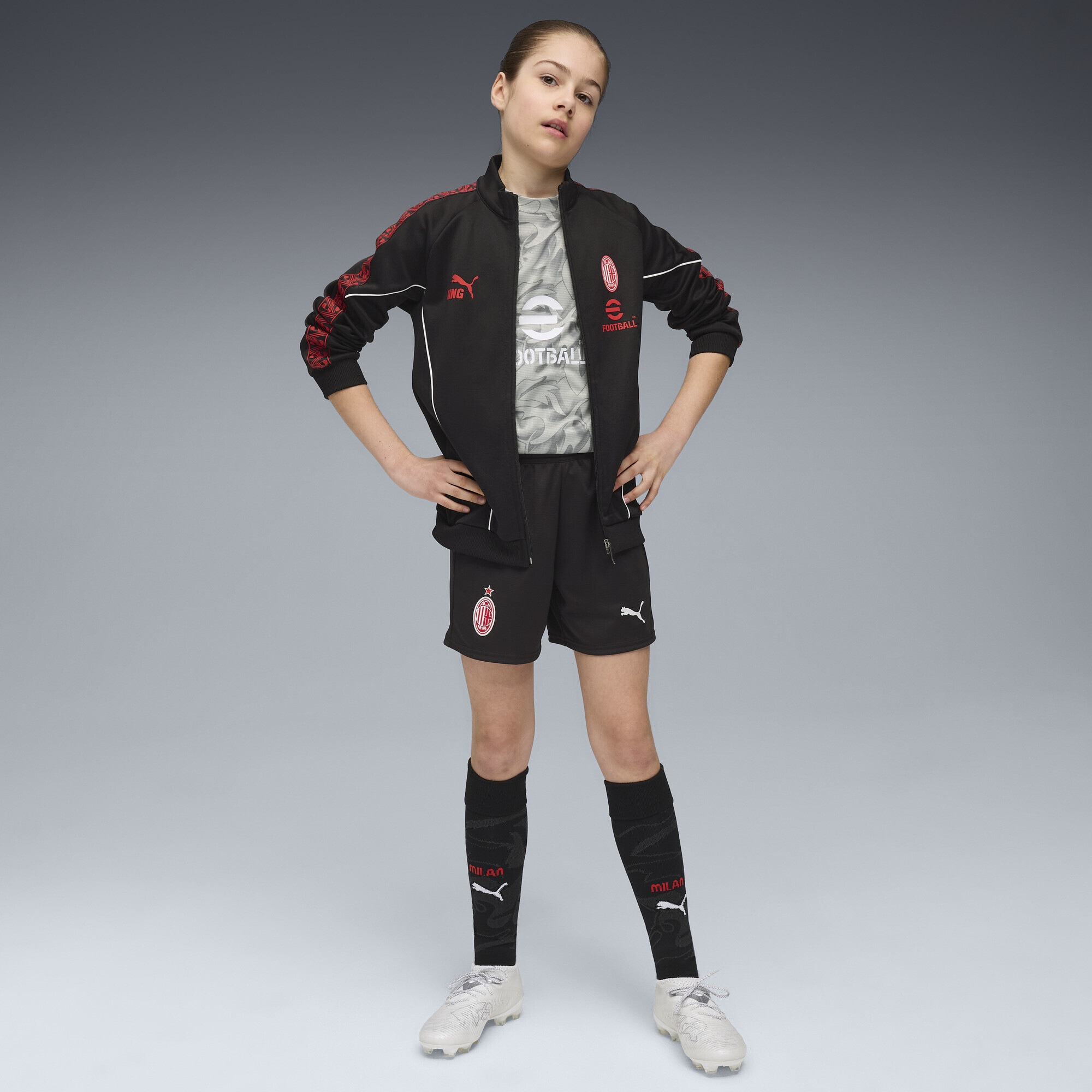PUMA Sweatjacke »AC Milan KING Anthem Jacke Jugendliche«