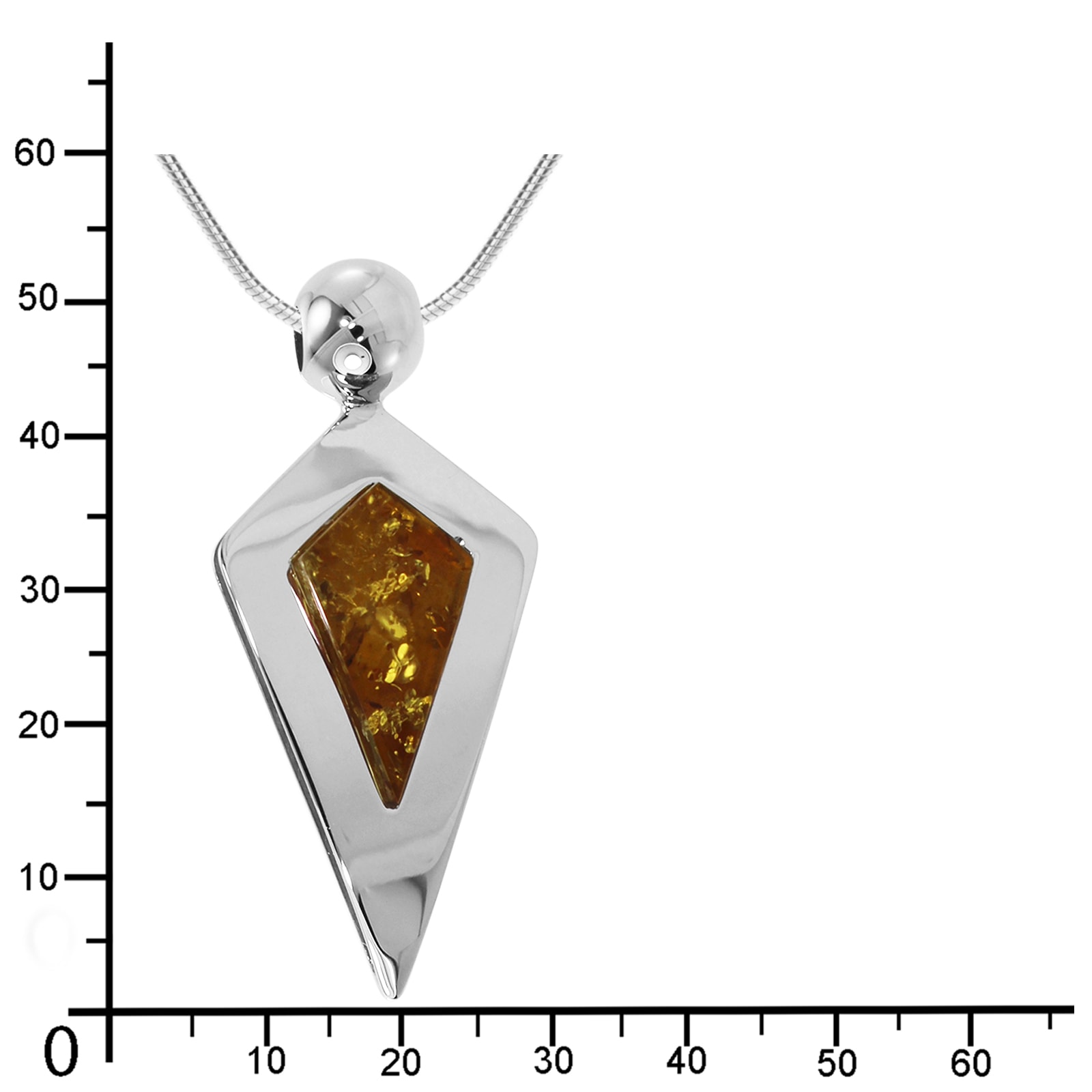 OSTSEE-SCHMUCK Kette mit Anhänger »Ostsee-Schmuck Kette mit Anhänger Erka Kette mit Anhänger Erka«, (2 tlg.)