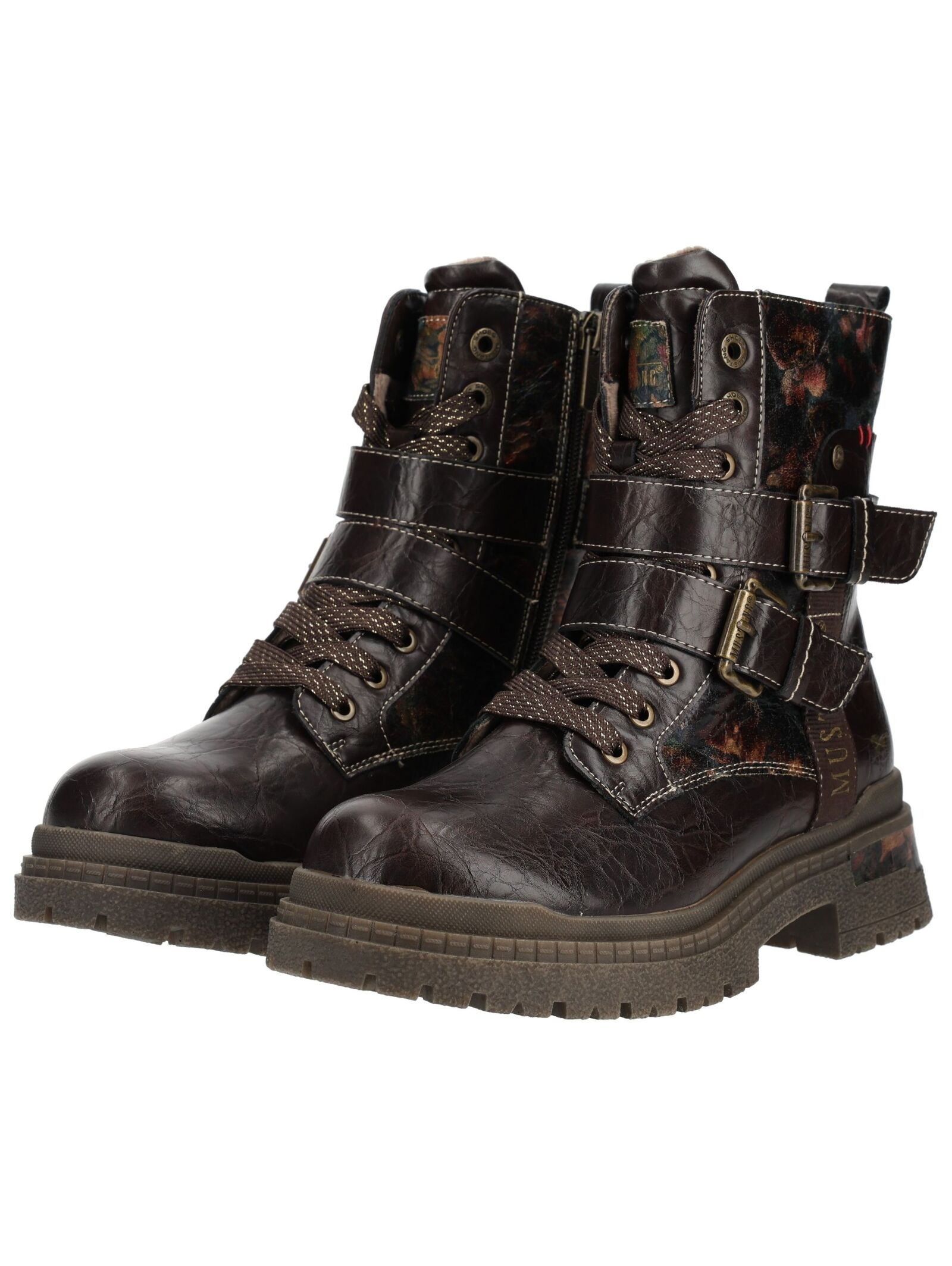 Mustang Shoes Schnürstiefelette »Mustang Shoes Stiefelette Lederimitat«