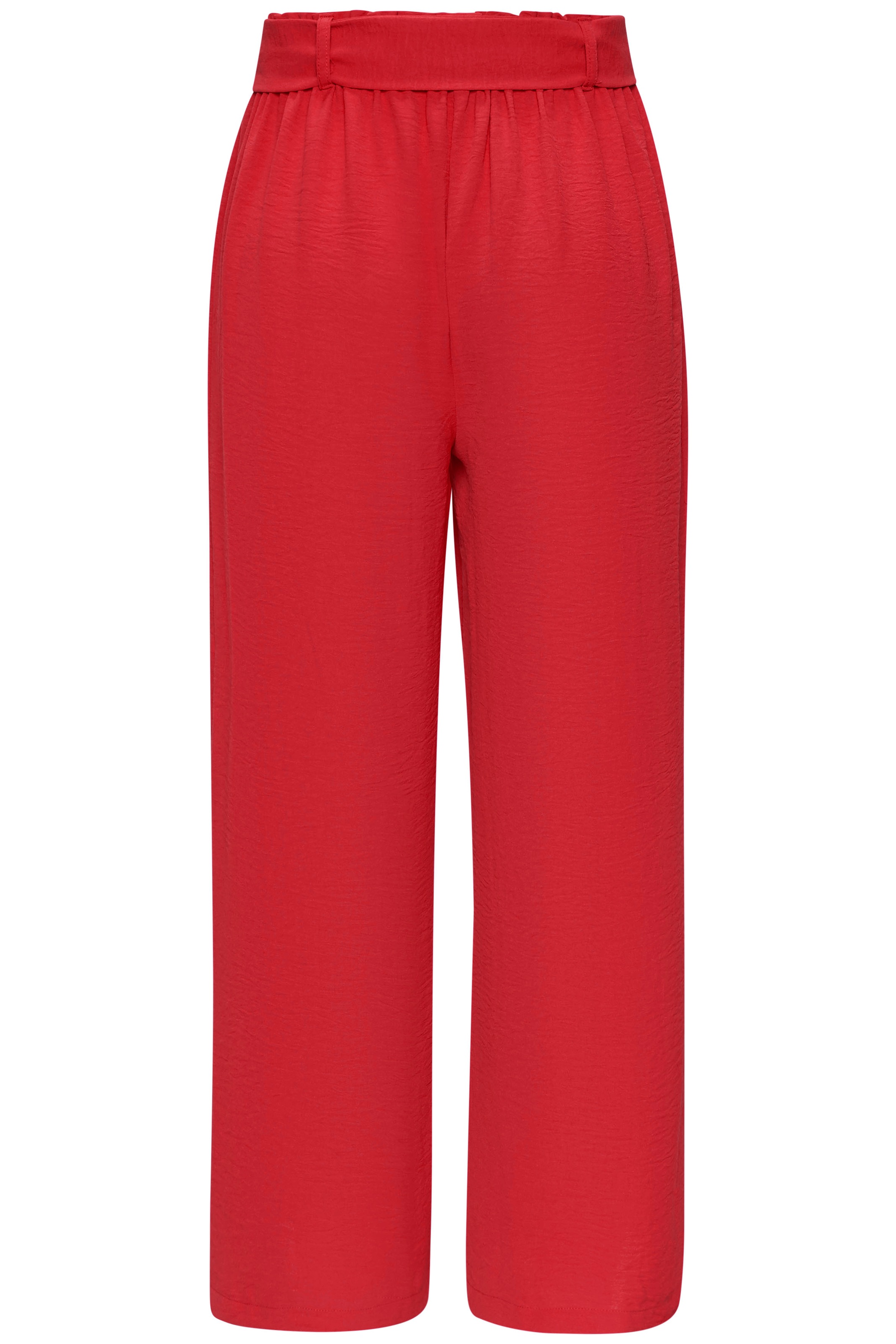 Schlupfhose VIVANCE, Damen, Gr. 46, N-Gr, rot, Web, Obermaterial: 100% Polyester, unifarben, figurumspielend knöchelfrei, Hosen Schlupfhose, mit elastischem Bund, Sommerhose, Basic, Topseller 3