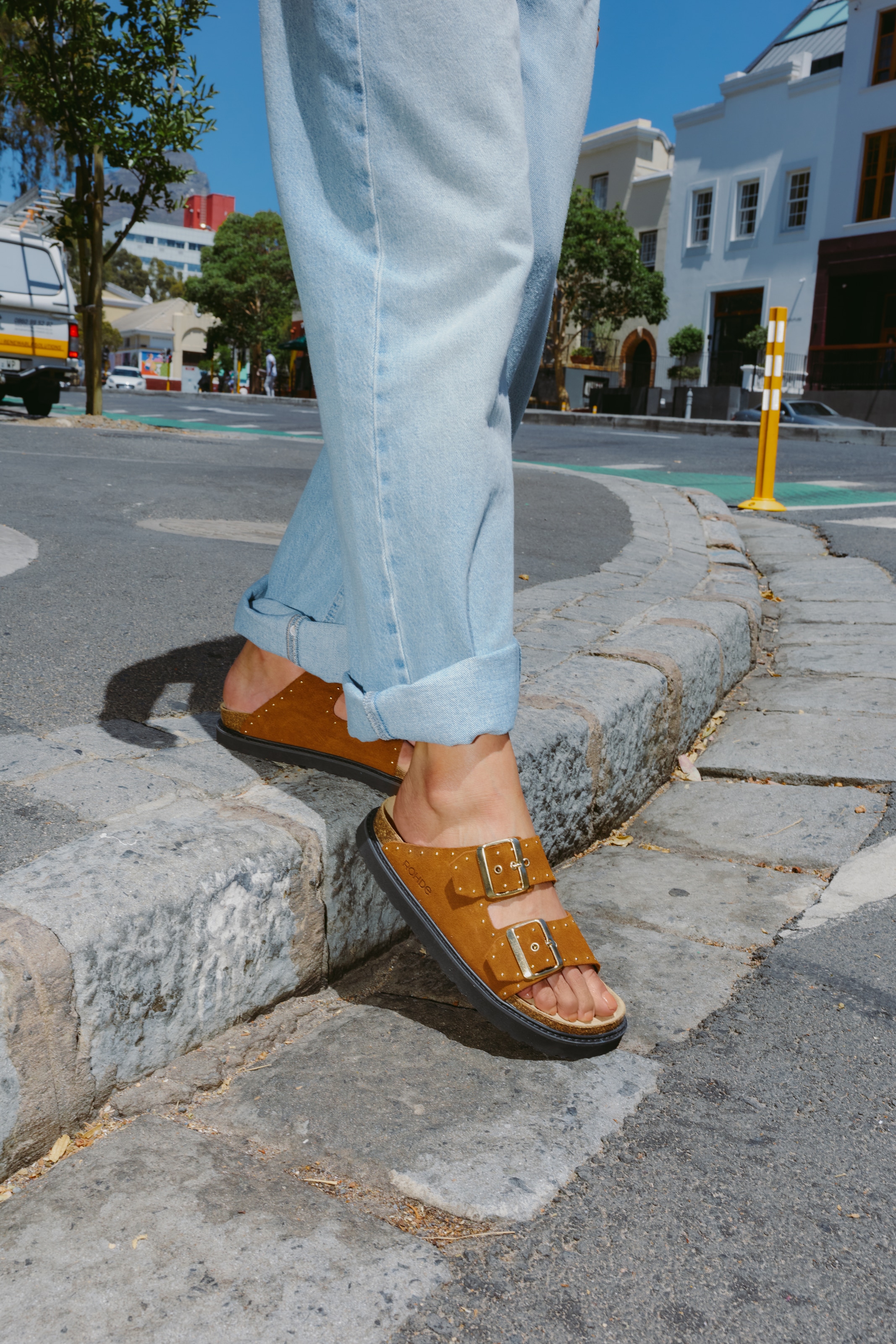 Rohde Pantolette »TROPEA«  Sommerschuh, Hausschuh, Strandschuh mit verstellbaren Schnallen
