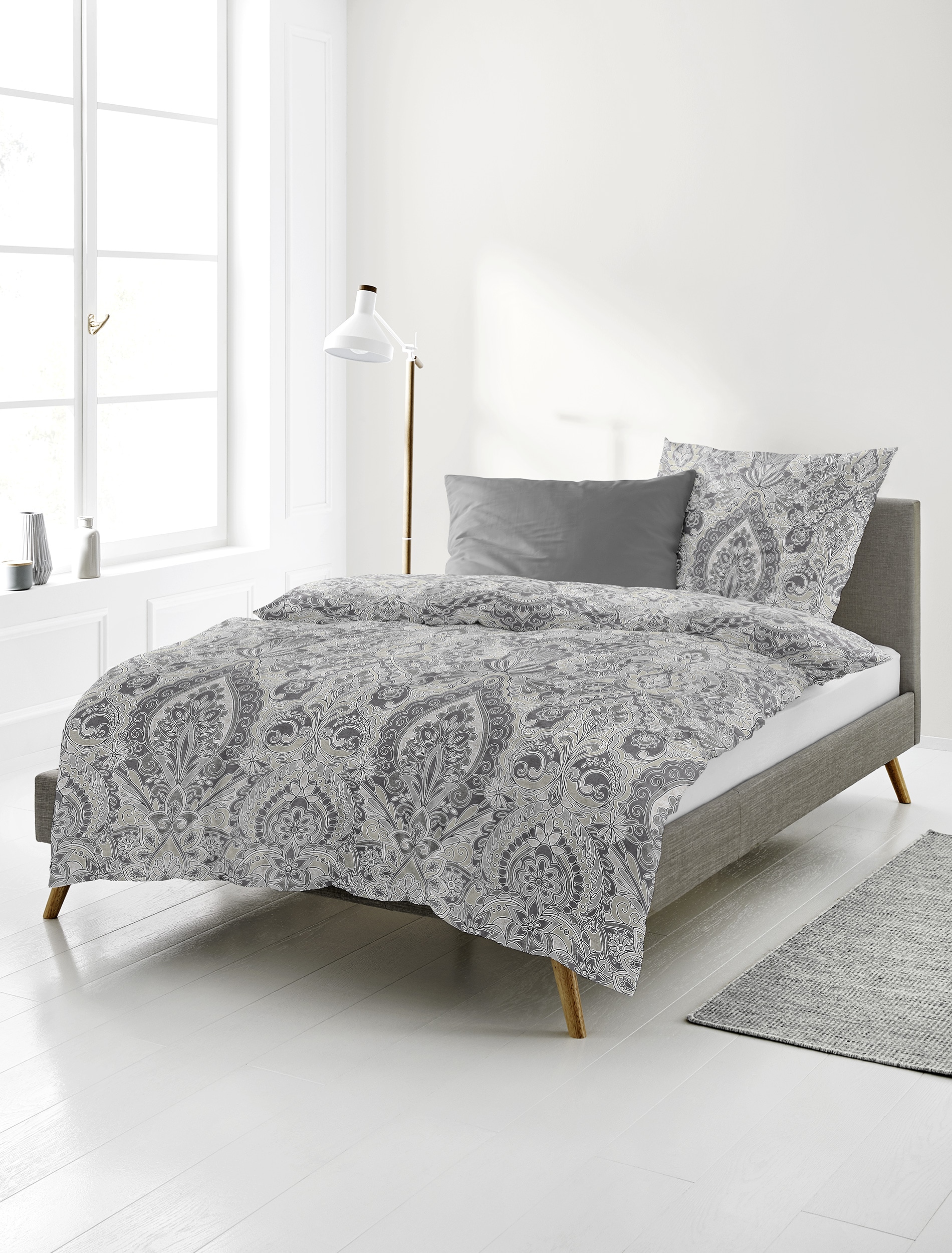 BIERBAUM Bettwäsche »3846« 2 Stk. tlg. Biber, 100 % Baumwolle, pflegeleicht, kuschelig weich