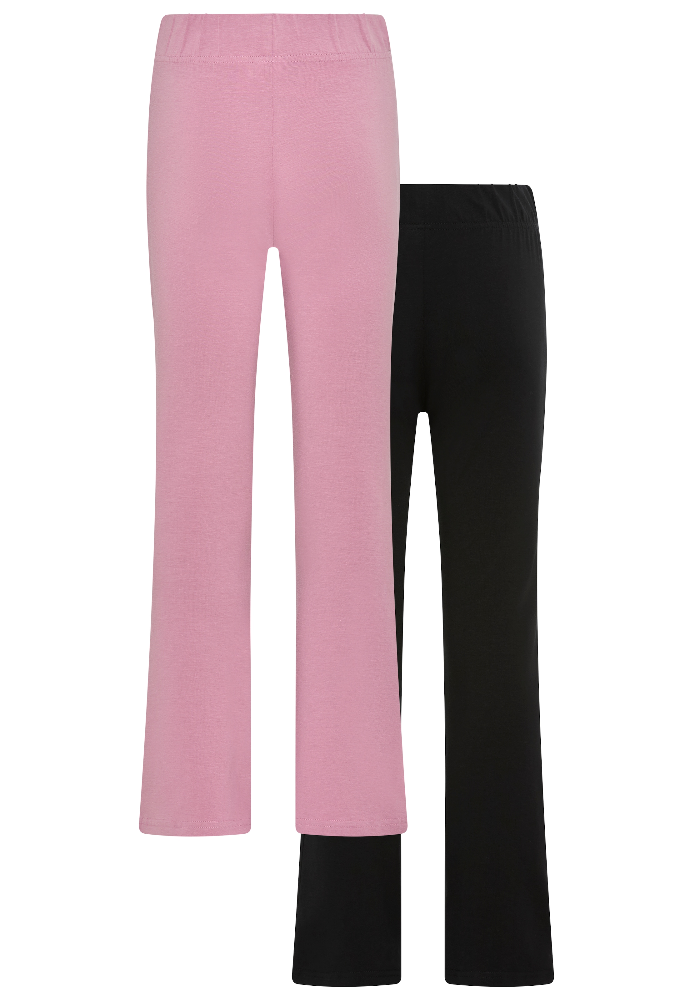 H.I.S Leggings »2er Packung Leggings mit Schlag«, (Packung, 2 tlg.), NEUHEIT: HIS für TEENS! 2er Packung Jazzpants