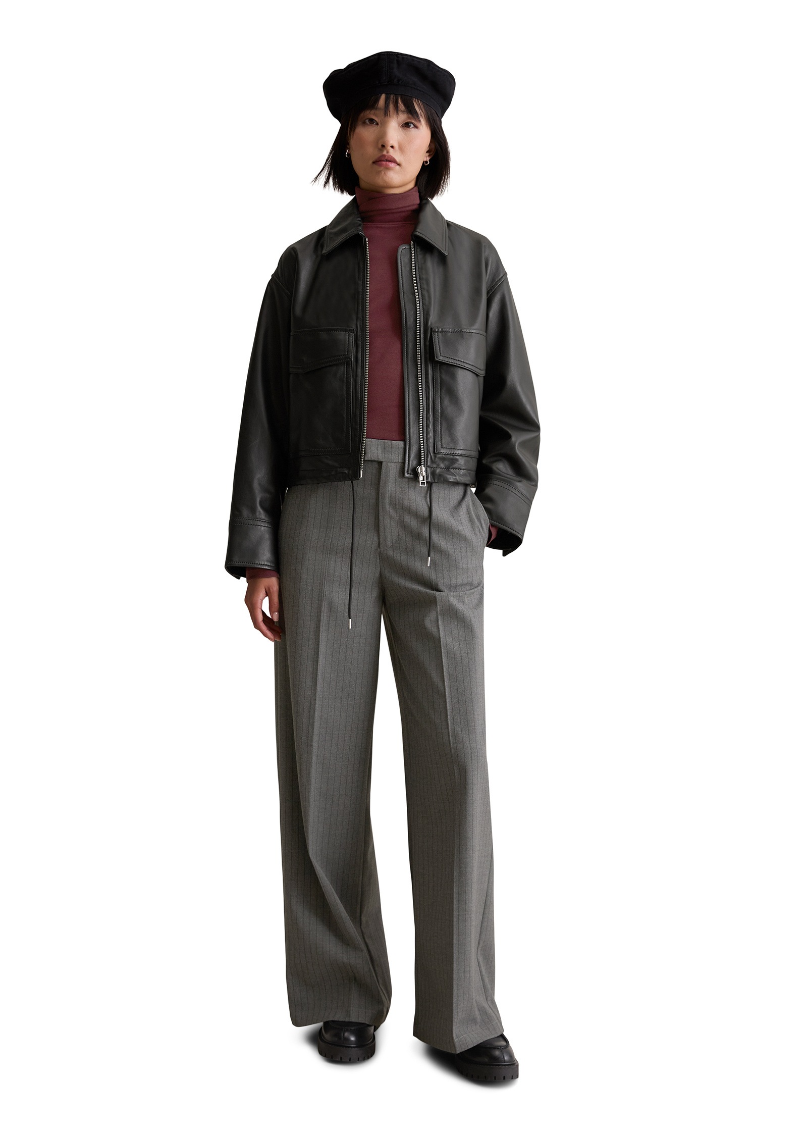 Marc O'Polo DENIM Lederjacke »aus softem Lammnappaleder« ohne Kapuze