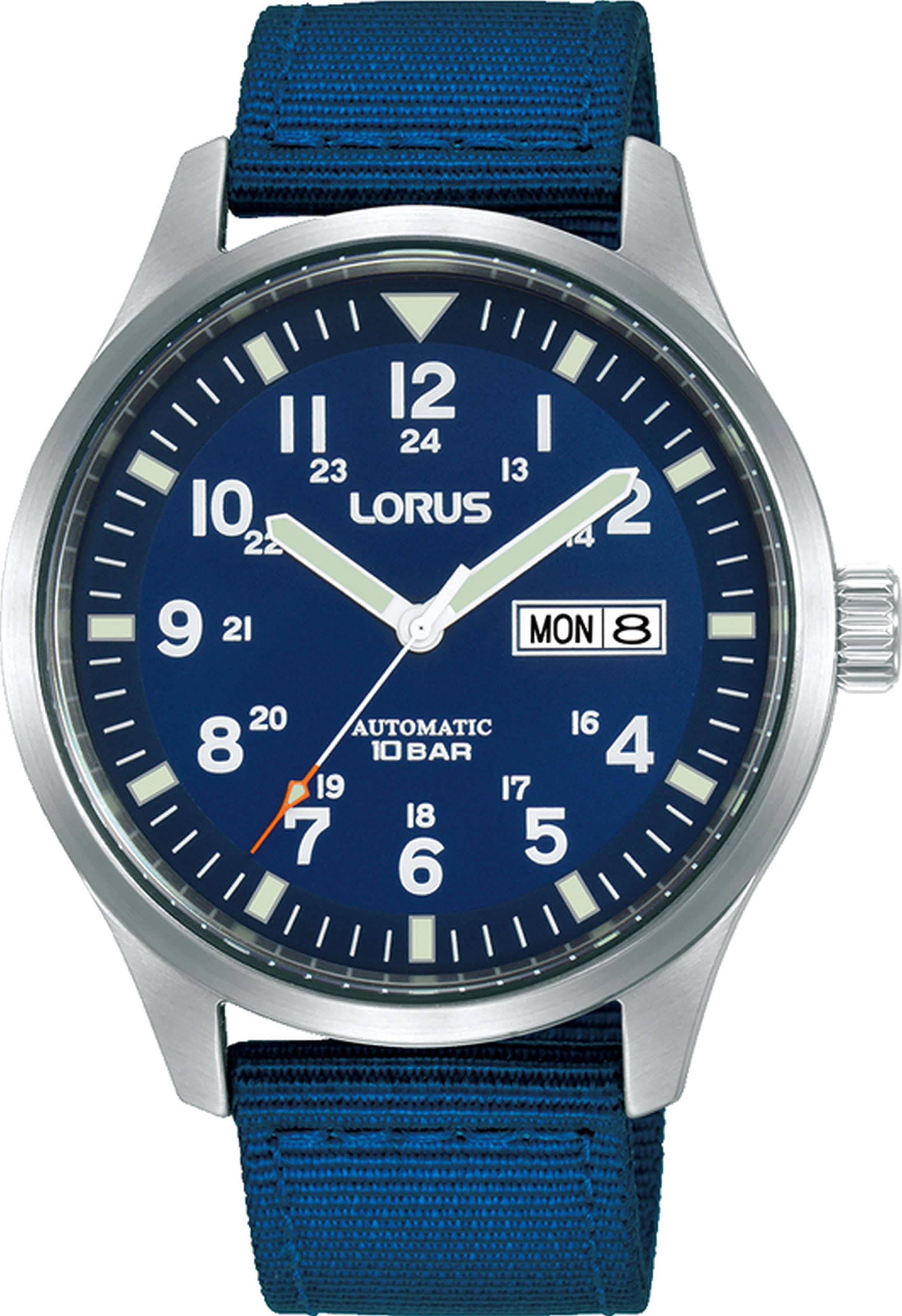 LORUS Automatikuhr »RL409BX9«, Armbanduhr, Herrenuhr, Datum