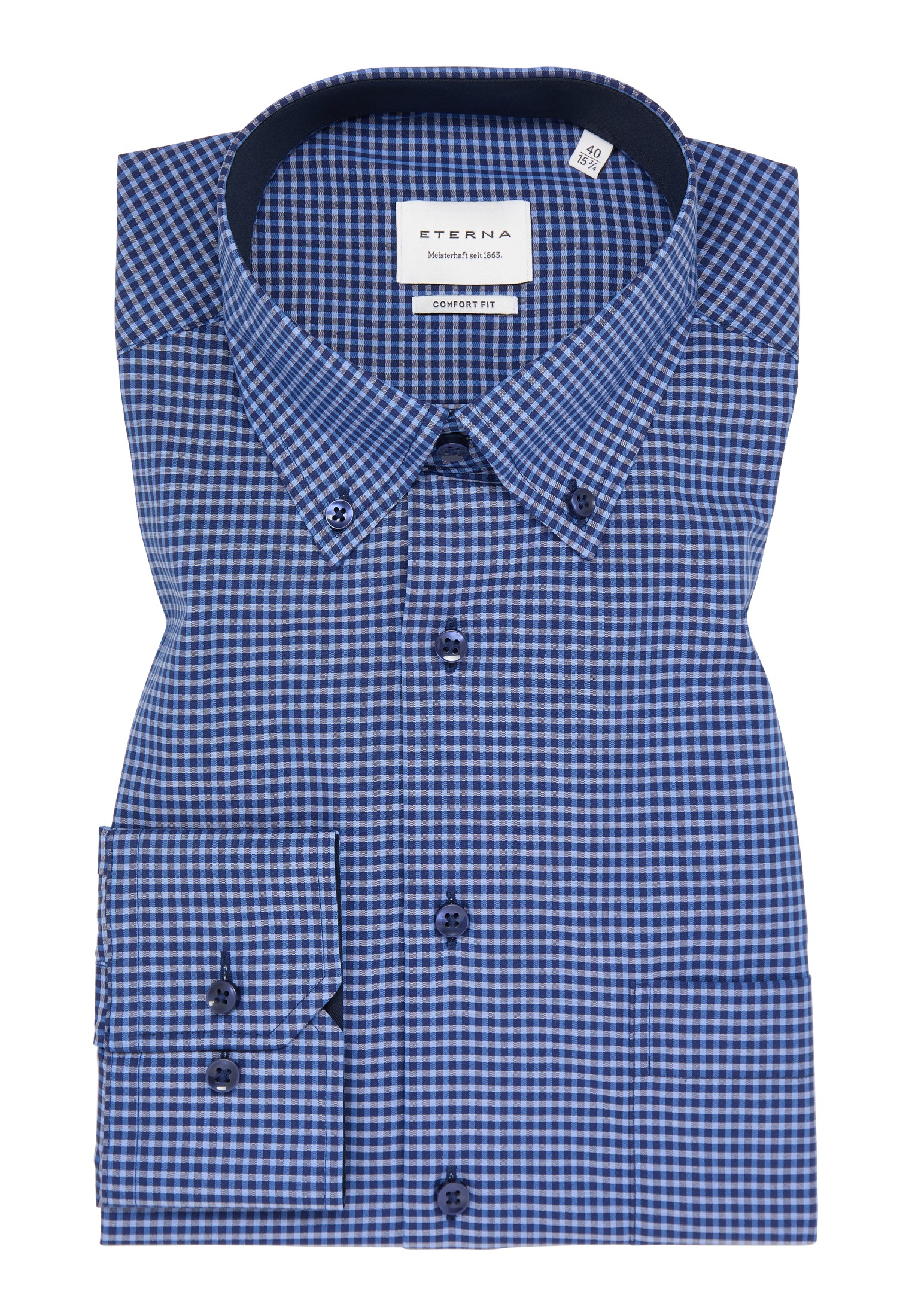 Eterna Langarmhemd »COMFORT FIT«, NON IRON (bügelfrei)