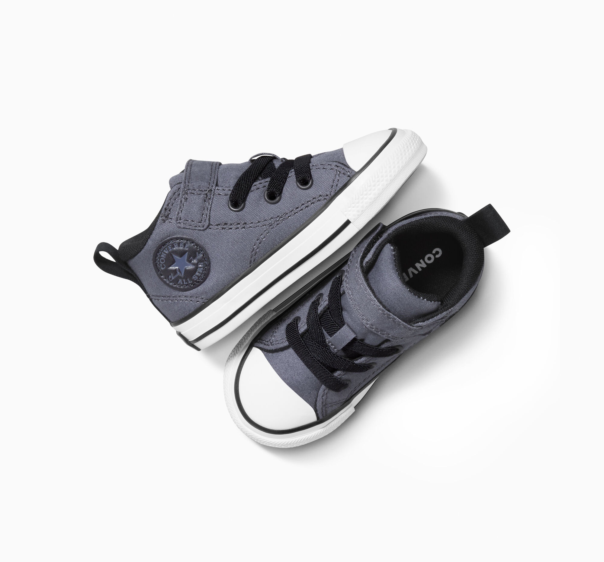 Sneakerboots CONVERSE "CHUCK TAYLOR ALL STAR MALDEN STREET 1V", Damen, Gr. 24, cold stare, weiß, schwarz, Textil, Schuhe Sneakerboots, Winterschuhe, Schnürboots, Sneaker 3