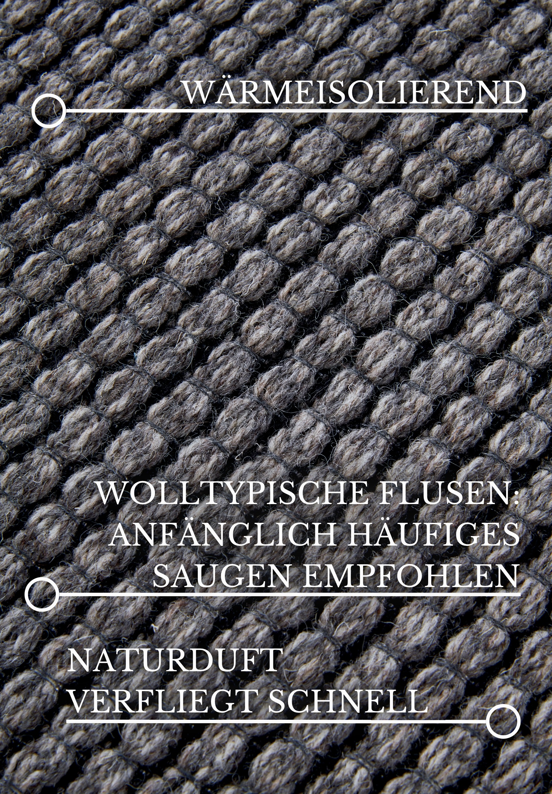 Villeroy & Boch Wollteppich »Charles«, rechteckig, 5 mm Höhe, Schurwolle, Wolle, Natur, Wohnzimmer, Schlafzimmer, Boho, Skandi
