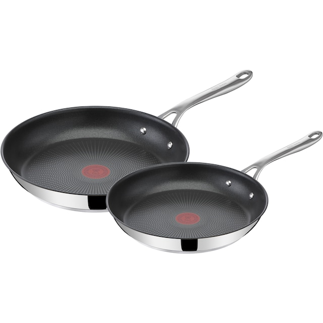 Tefal Pfannen-Set »Jamie Oliver Cook's Direct«, Edelstahl, (2 tlg.), aus  Edelstahl, Antihaft, Thermo-Signal, alle Herdarten Induktion, Set kaufen |  BAUR