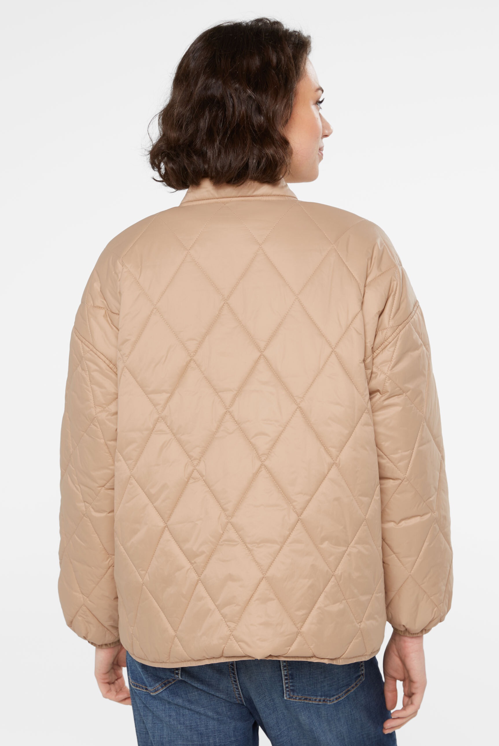 SENSES.THE LABEL Outdoorjacke ohne Kapuze mit Elastikbündchen