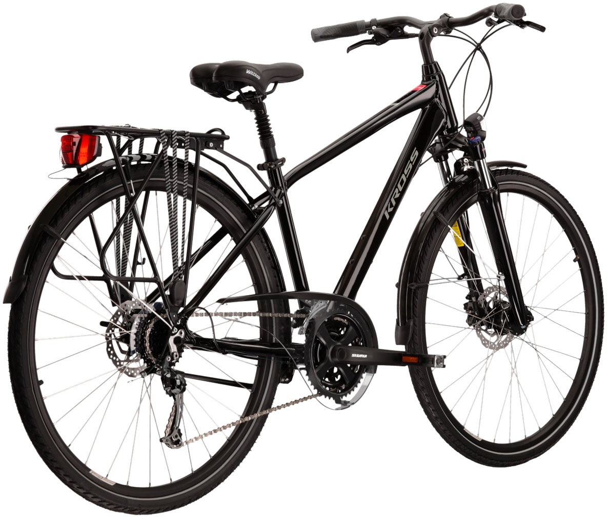 Kross Trekkingrad »Trekkingrad Trans 5.0 schwarz 24 Gänge«, 24 Gang, Shimano, DEORE M592 Schaltwerk, Kettenschaltung