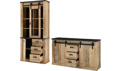 Premium collection by Home affaire Wohnwand »SHERWOOD«, (2 St.), in modernem Holz... kaufen