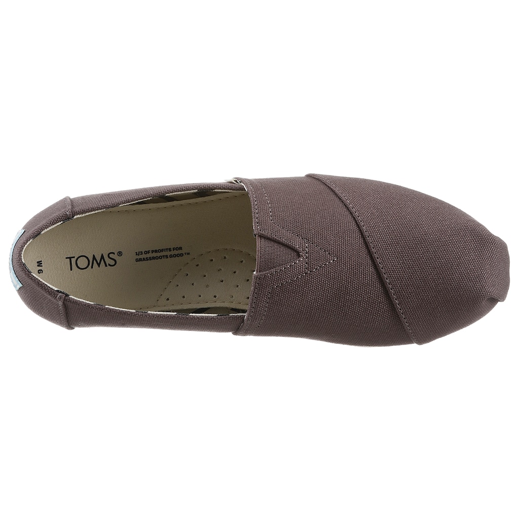 TOMS Espadrille »ALPARGATA«, mit kleinem Stretcheinsatz