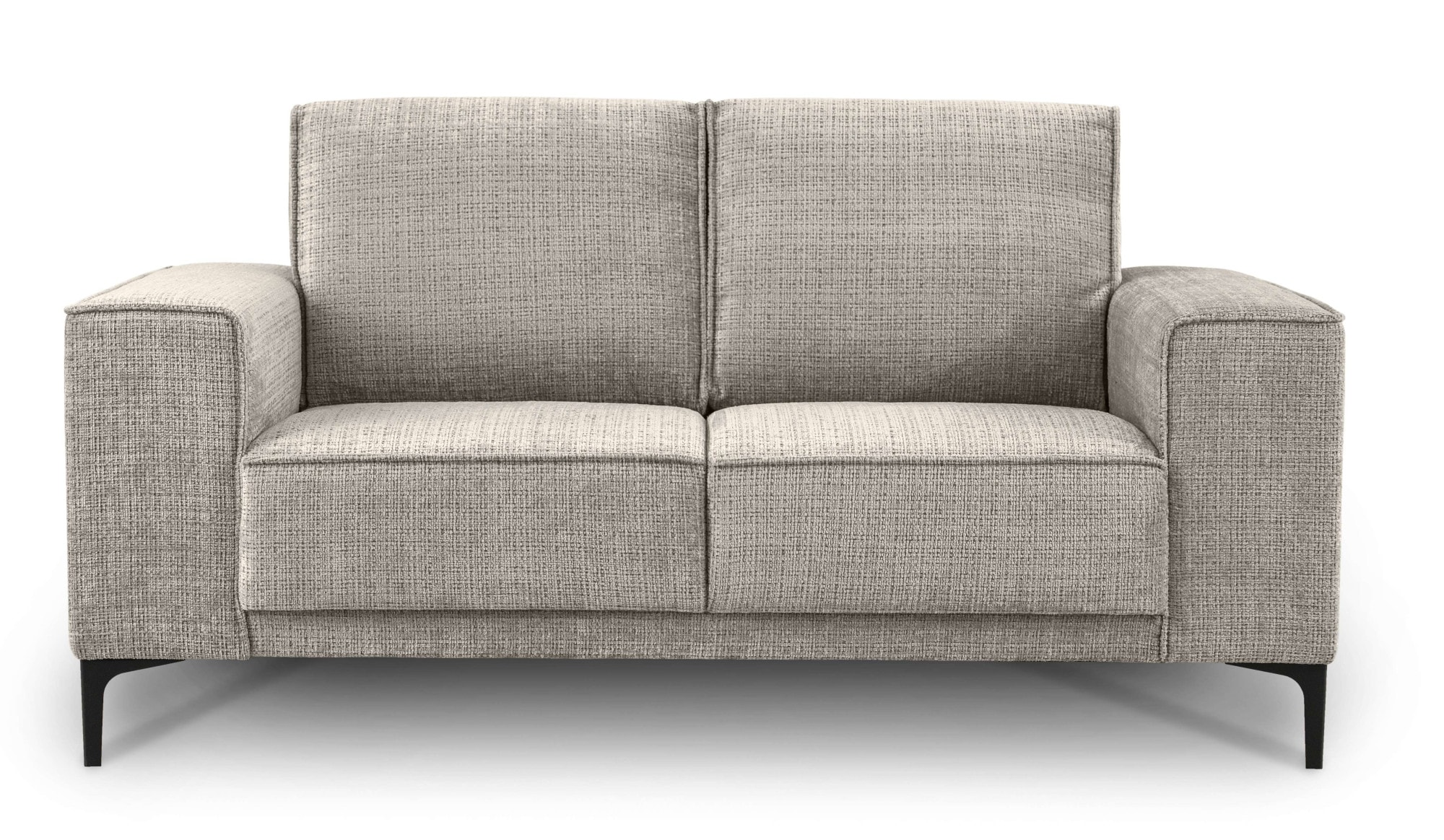 OTTO home 2-Sitzer »OLAND Chenille, Sofa, B: 164 cm, Skandi-Design« 164 cm, Wellenunterfederung, Skandi-Design, Metallfüße