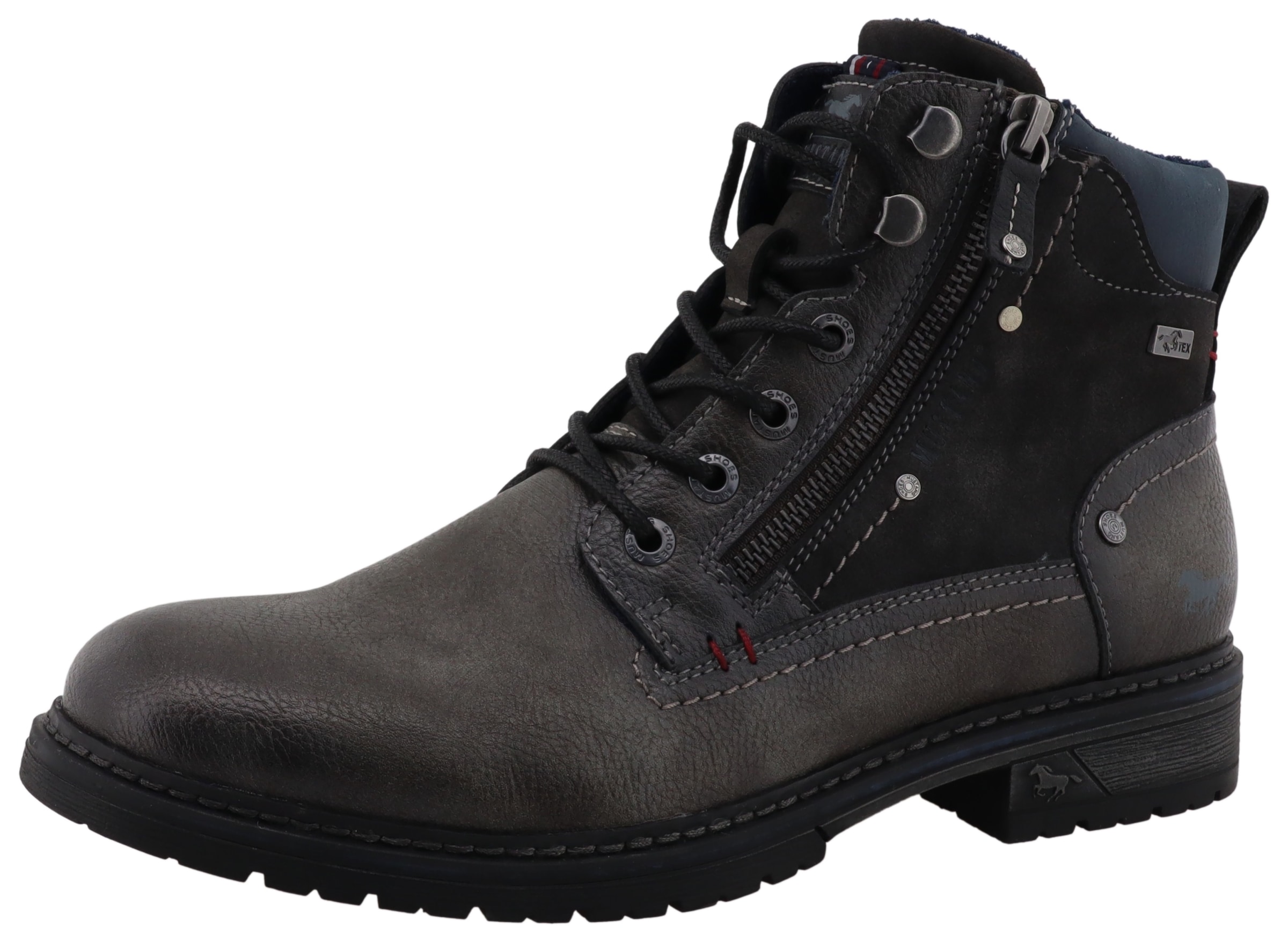 Mustang Shoes Schnürboots "Marcas" Business Stiefel, Boots mit Textilfutter günstig online kaufen