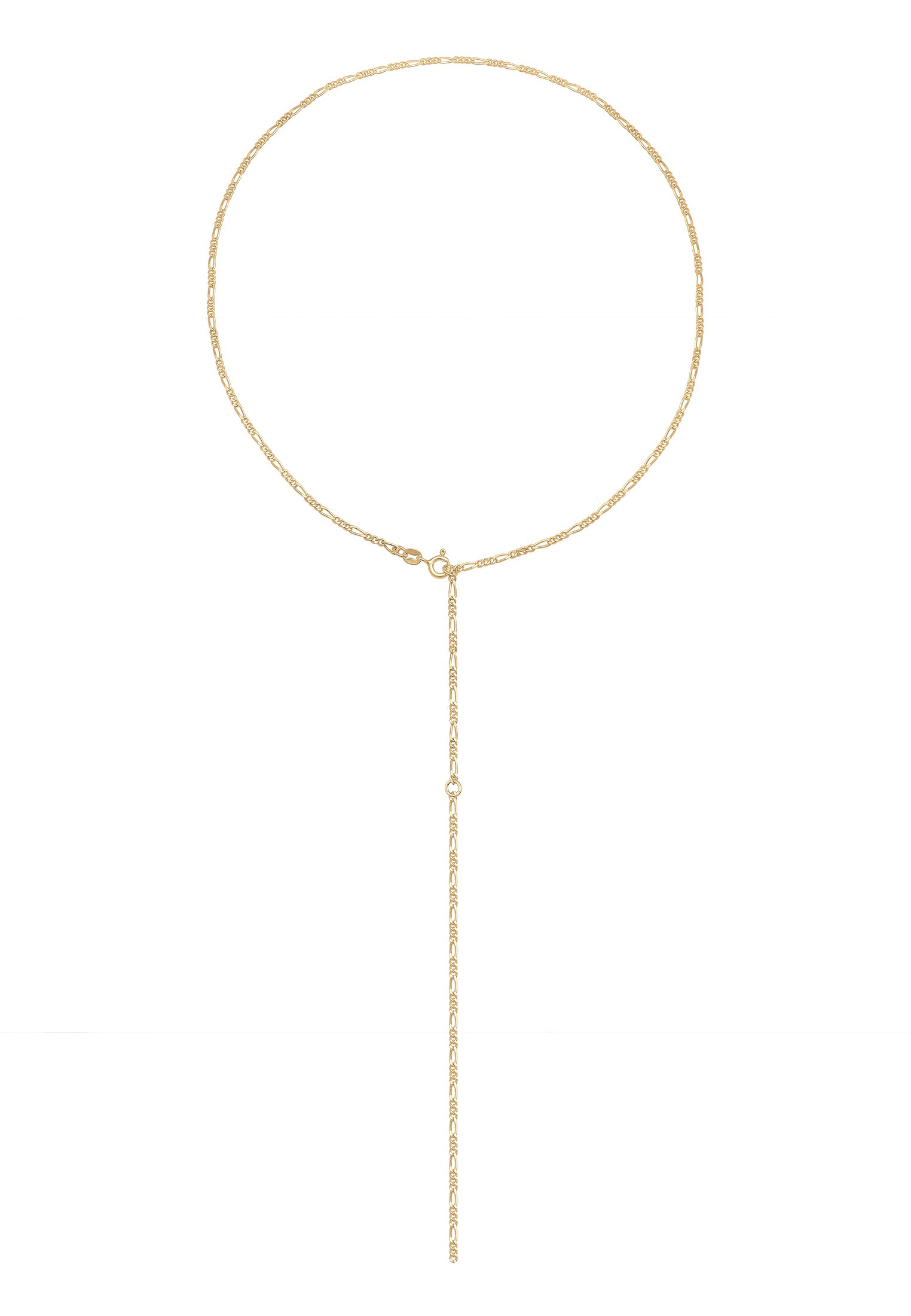 Elli Collierkettchen »Y-Kette Figaro Basic Trend Verstellbar 925 Silber«